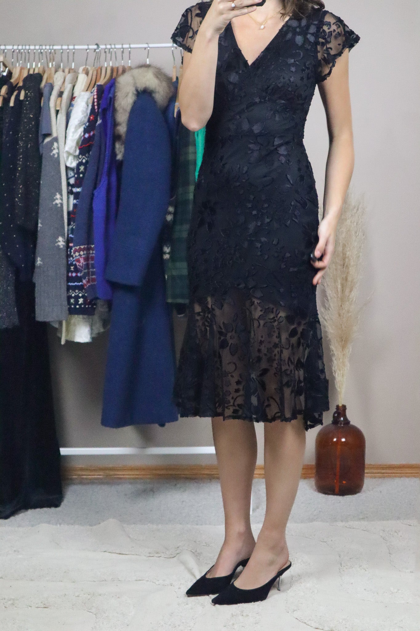 Modern x Betsey Johnson Floral Midi Dress (S)