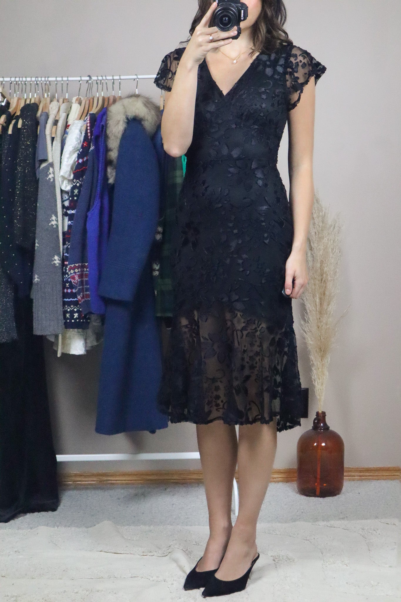 Modern x Betsey Johnson Floral Midi Dress (S)