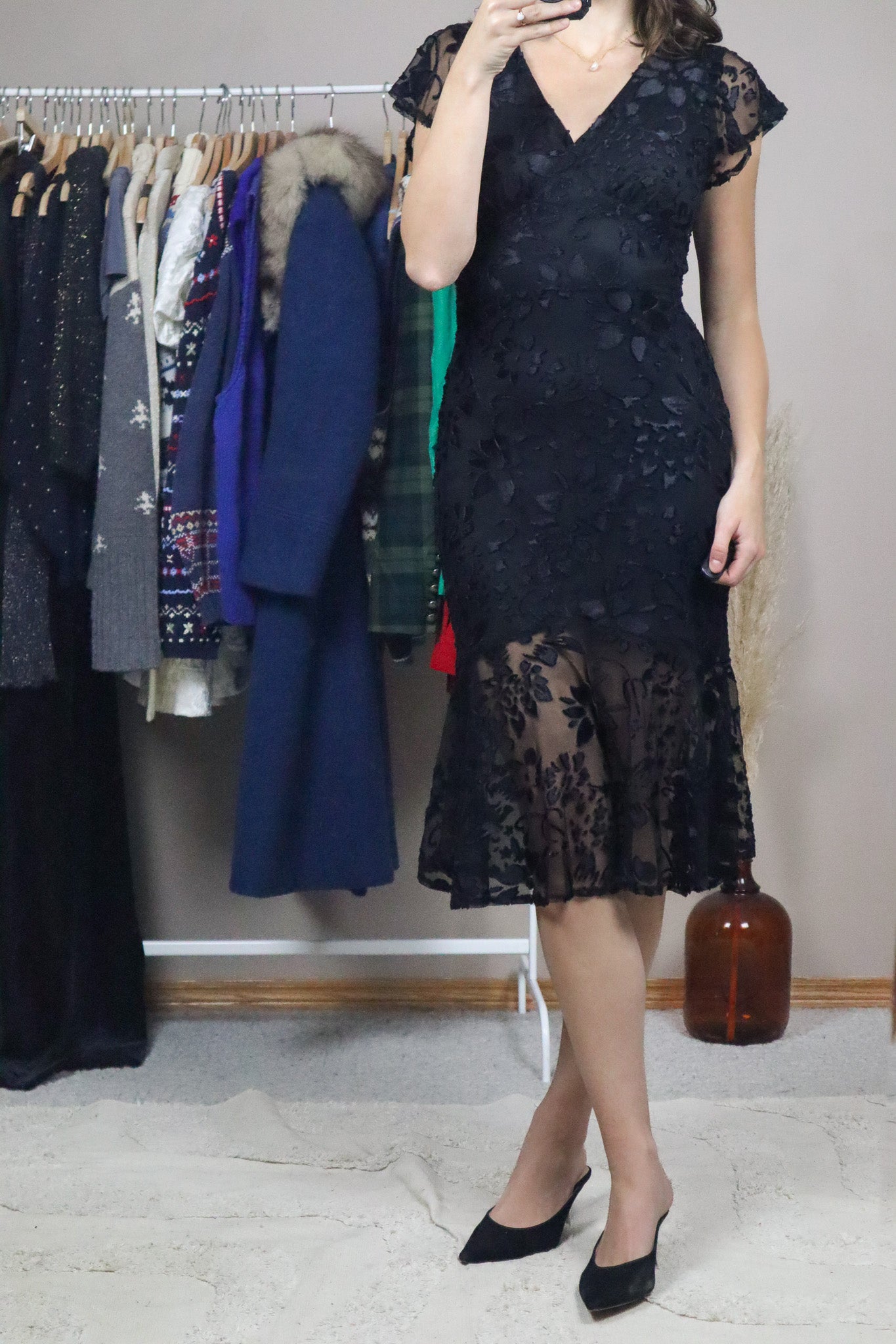 Modern x Betsey Johnson Floral Midi Dress (S)