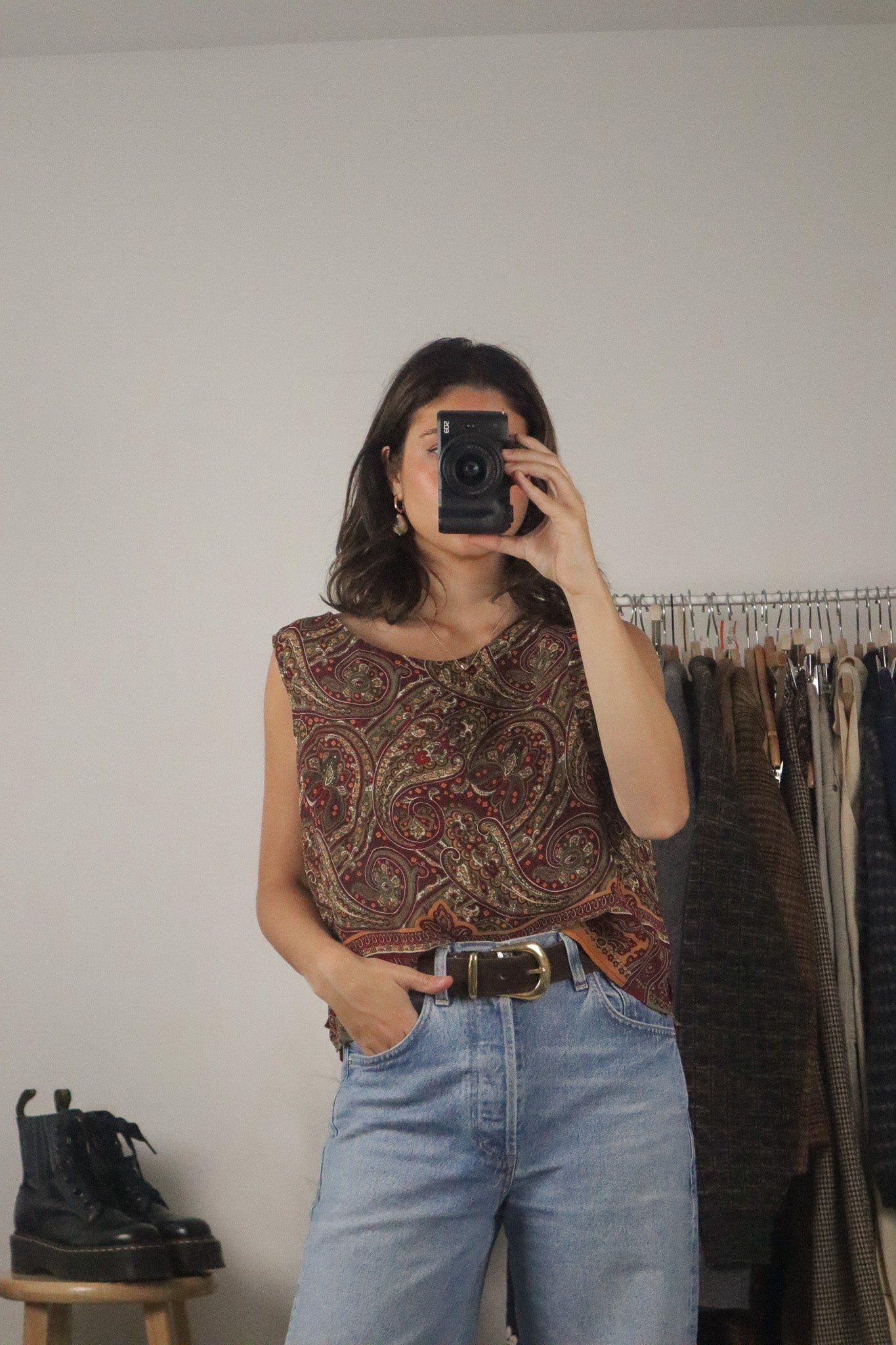 Made in Canada Vintage x Paisley Tank (L)