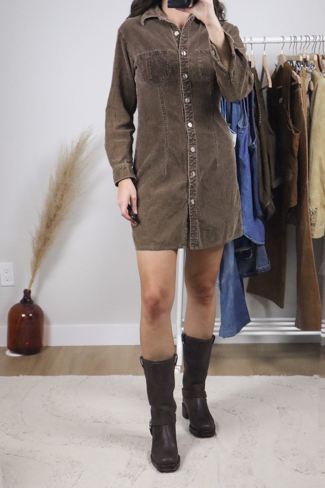 Vintage x Cotton Corduroy Dress (S)