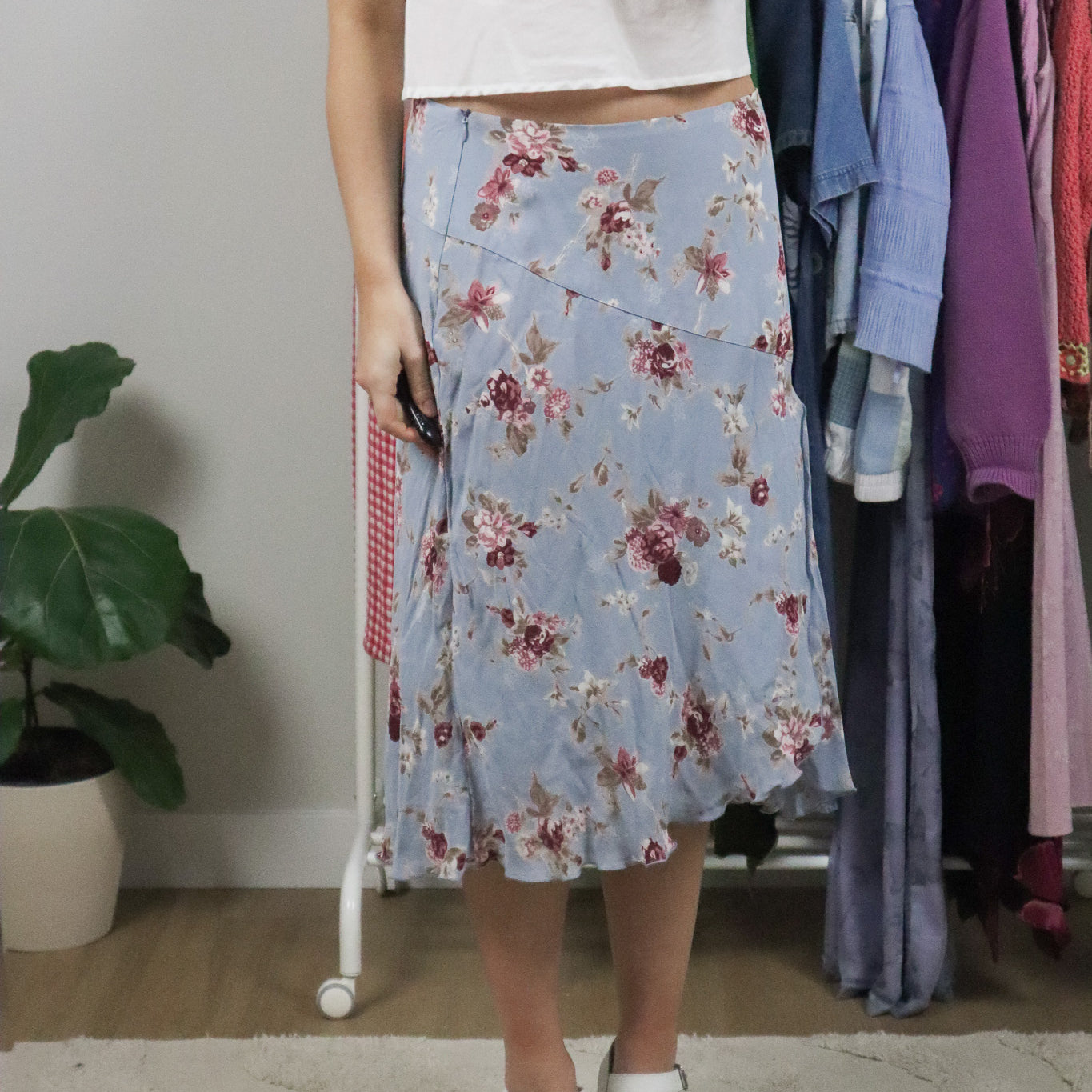 Vintage x Floral Midi Skirt (6-10)