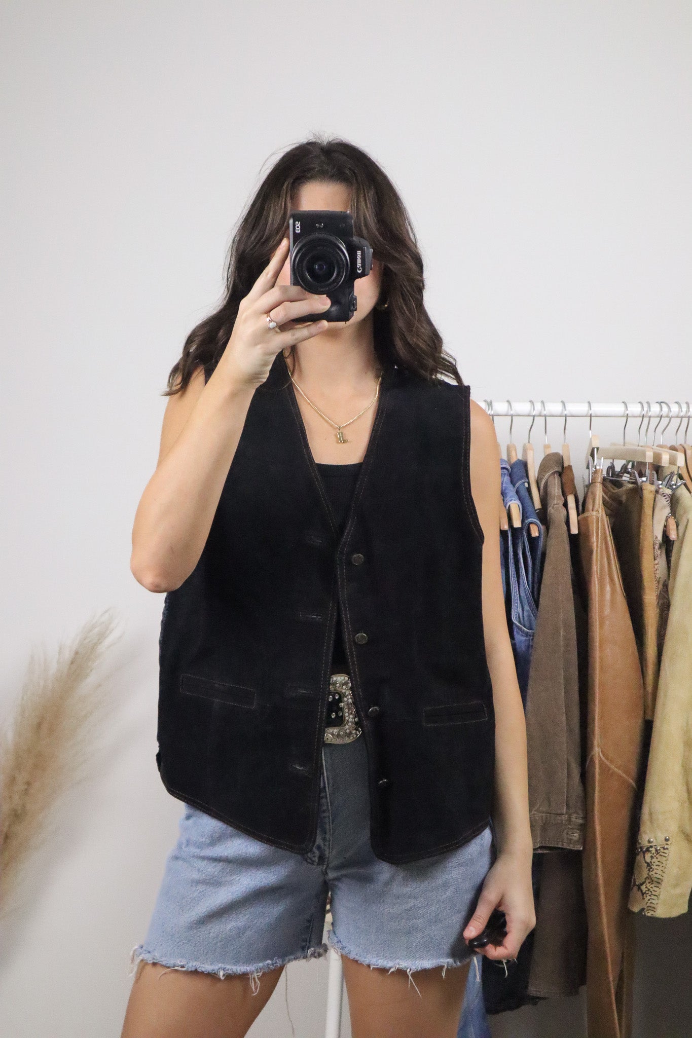 Deadstock x Vintage x Suede Vest (M)