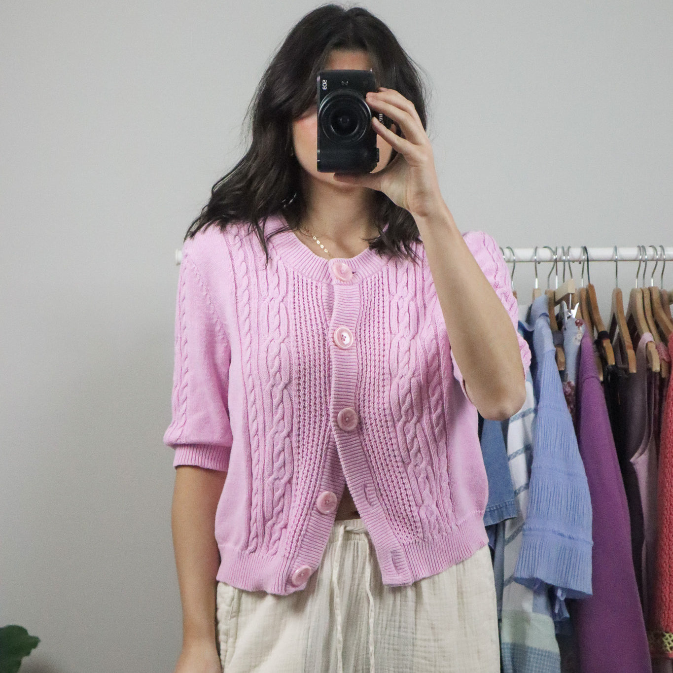 Vintage x Knit Short-Sleeve Knit (M)