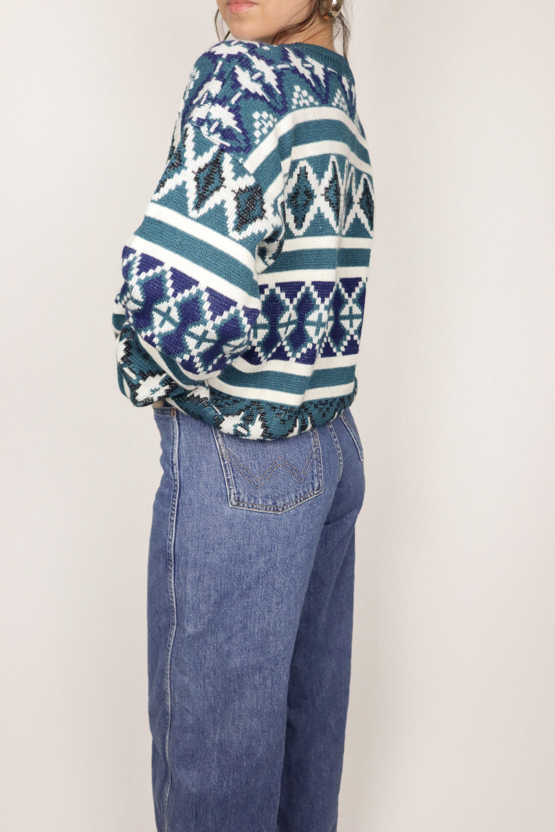 Vintage x Made in Canada x Patterned Sweater (S/M)