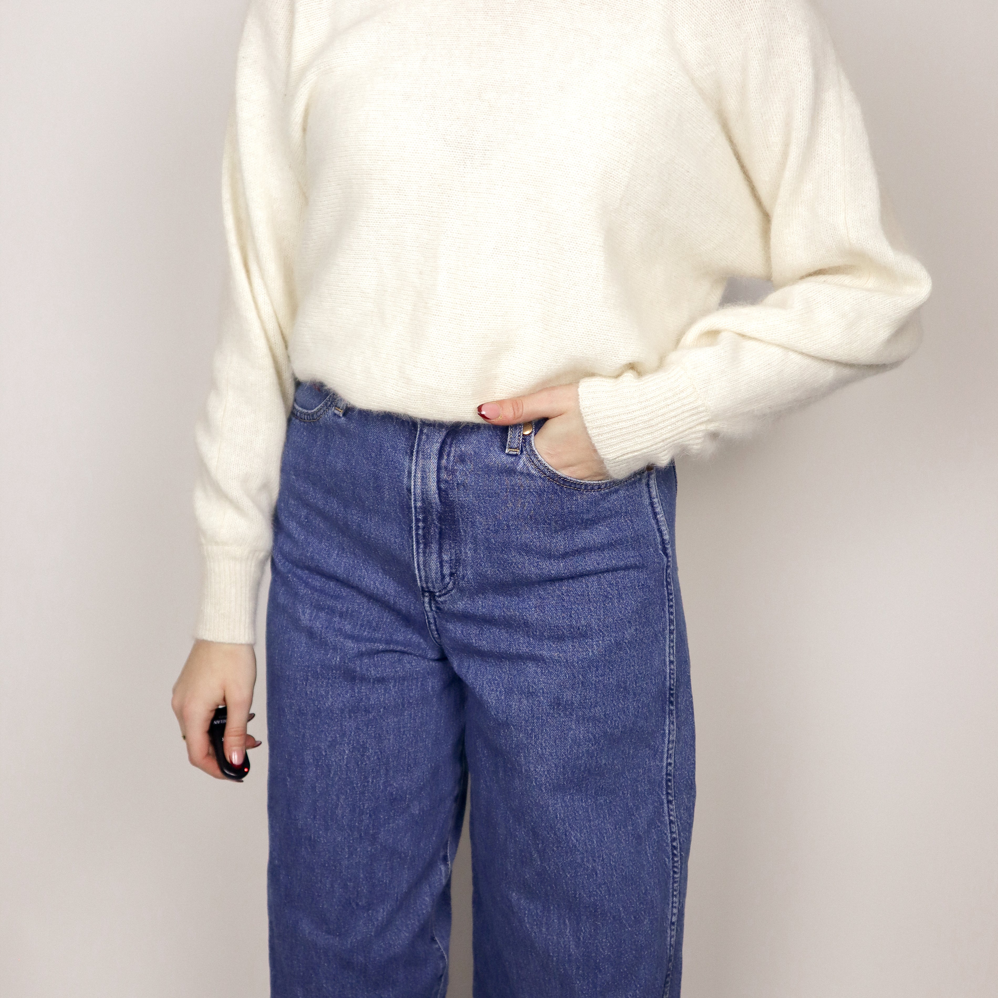 Vintage x Wool Blend Fluffy Knit (S)