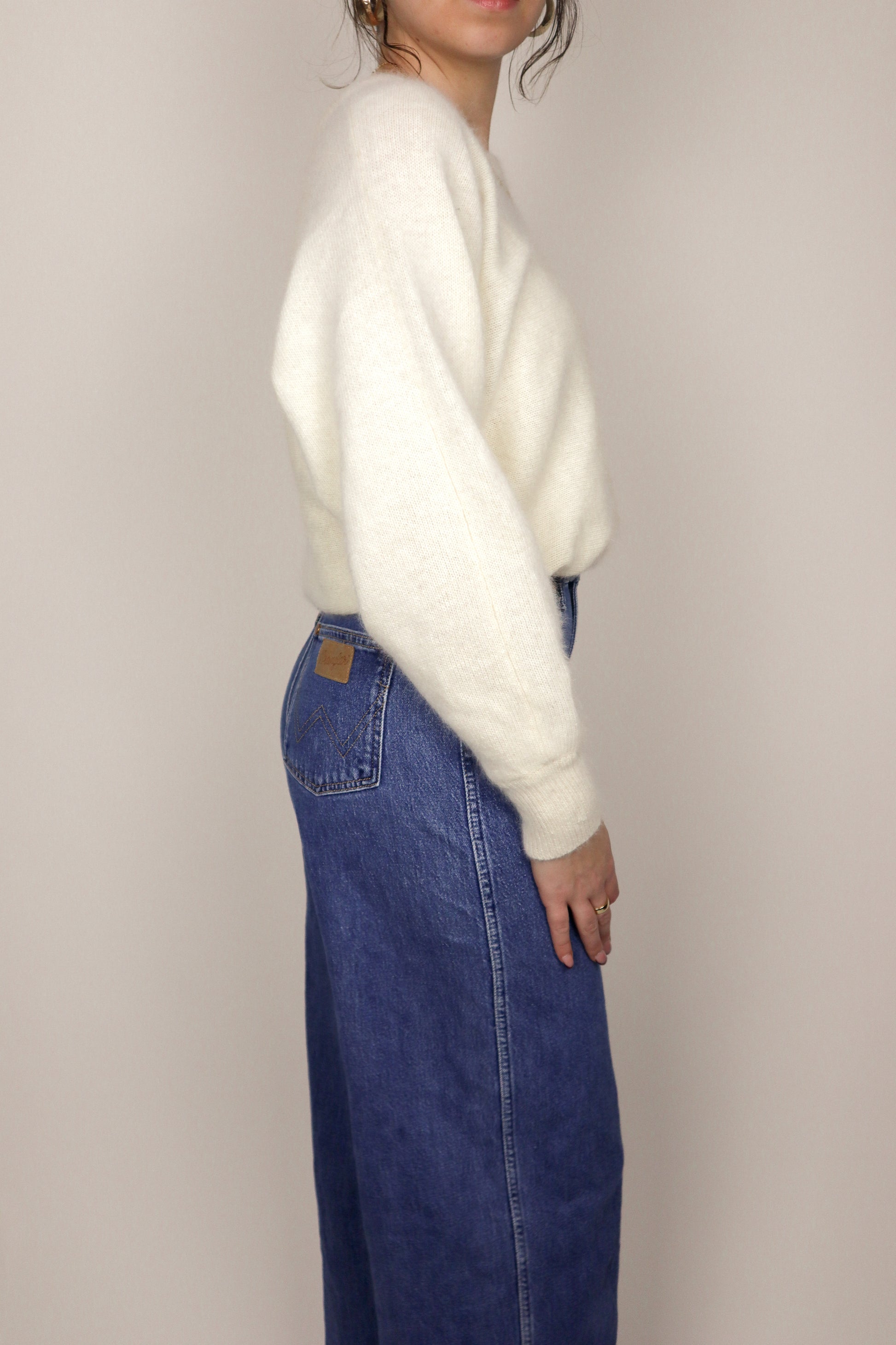 Vintage x Wool Blend Fluffy Knit (S)