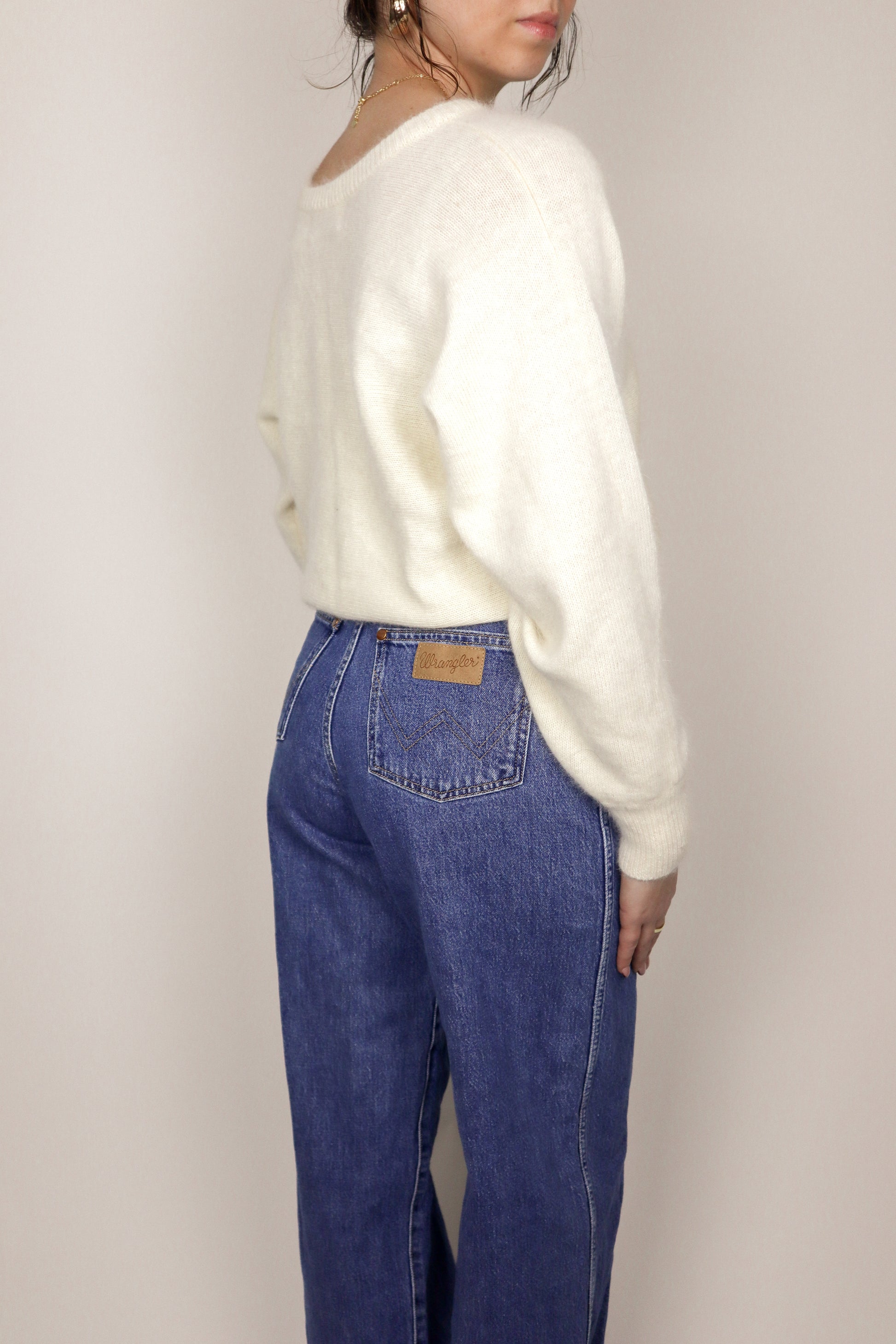 Vintage x Wool Blend Fluffy Knit (S)