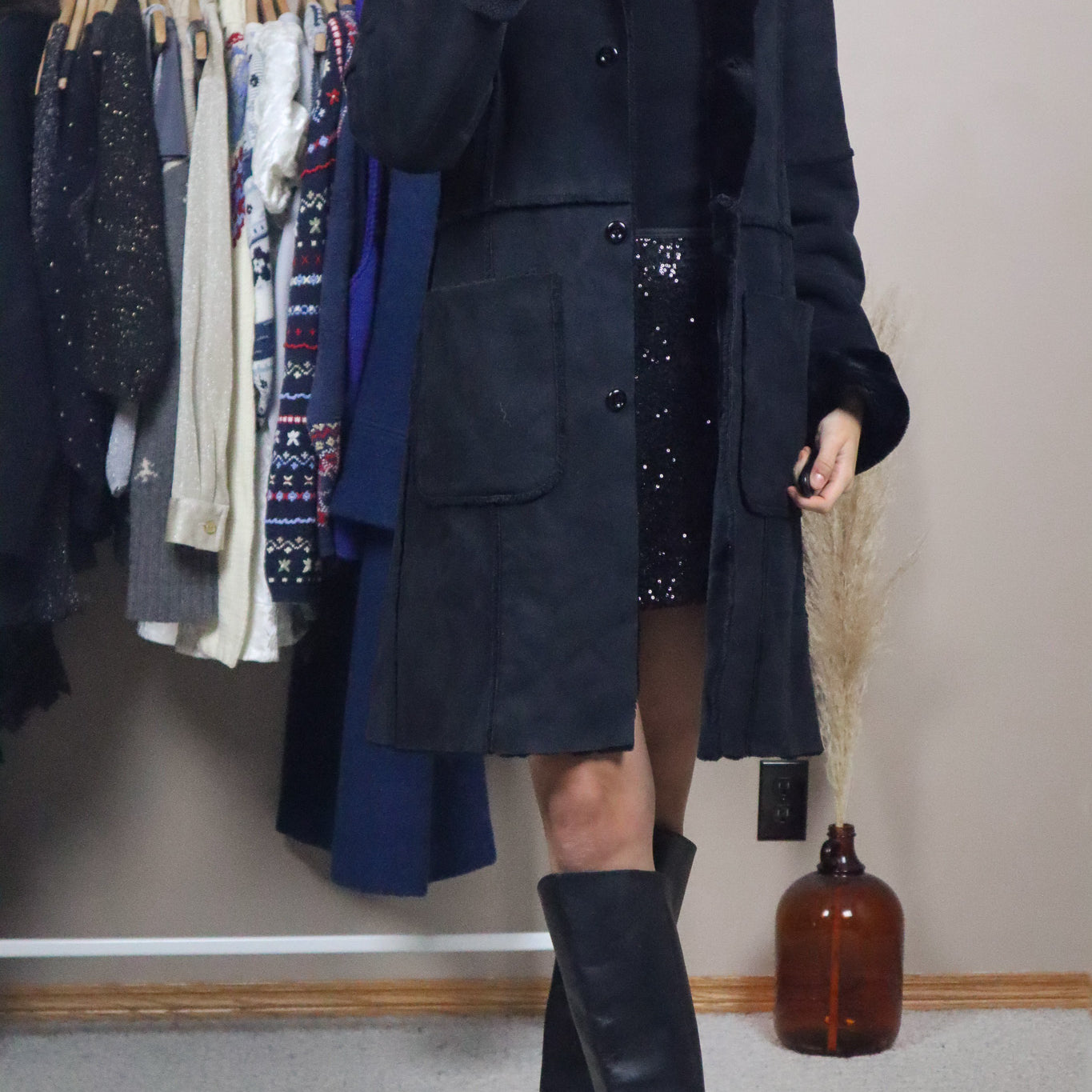 Vintage x Faux Sherpa Jacket (S)