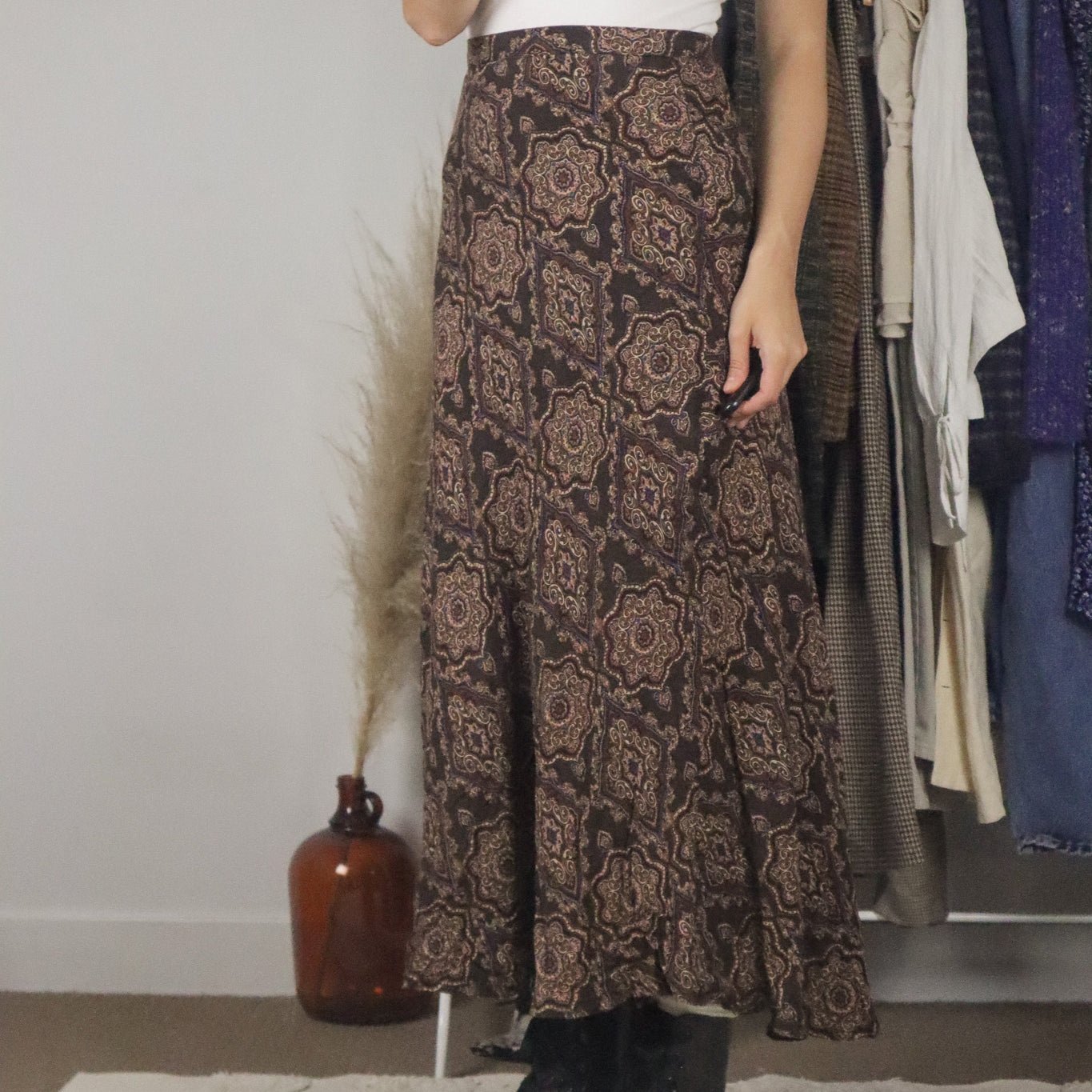 Vintage x Deadstock Maxi Skirt (12/14)