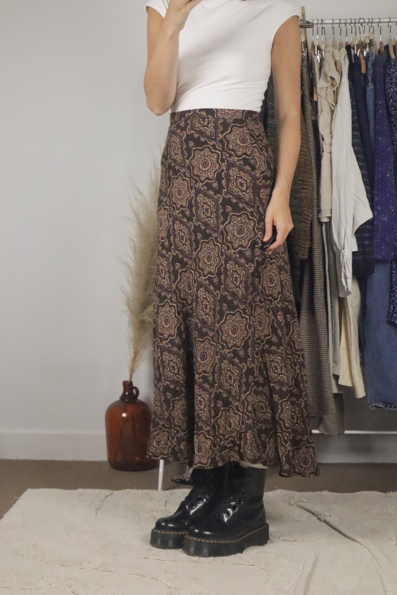Vintage x Deadstock Maxi Skirt (12/14)