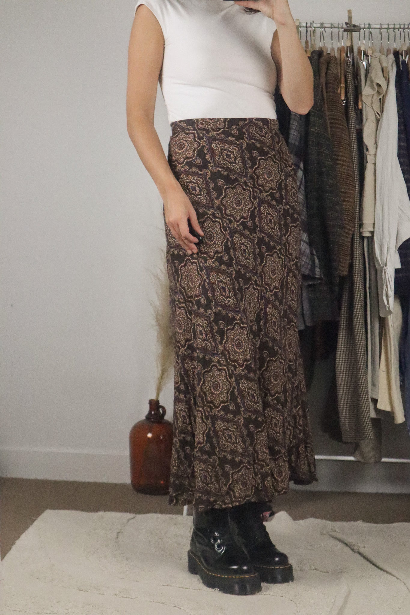 Vintage x Deadstock Maxi Skirt (12/14)