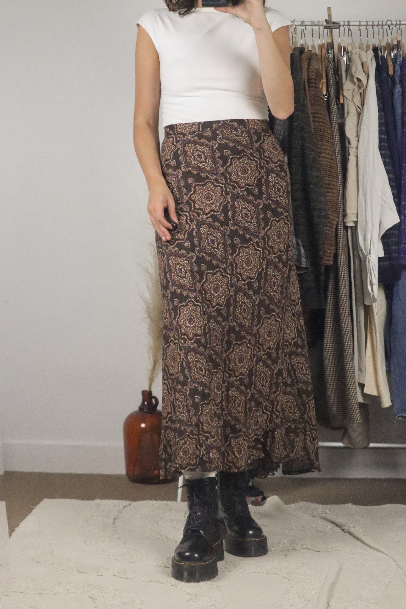 Vintage x Deadstock Maxi Skirt (12/14)
