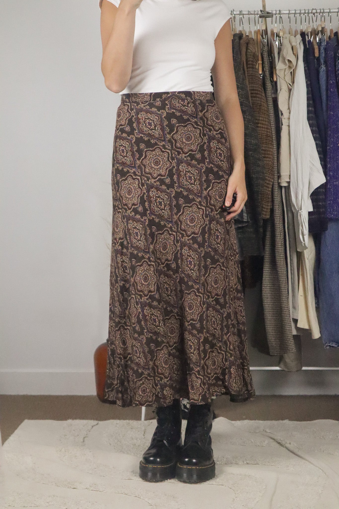 Vintage x Deadstock Maxi Skirt (12/14)