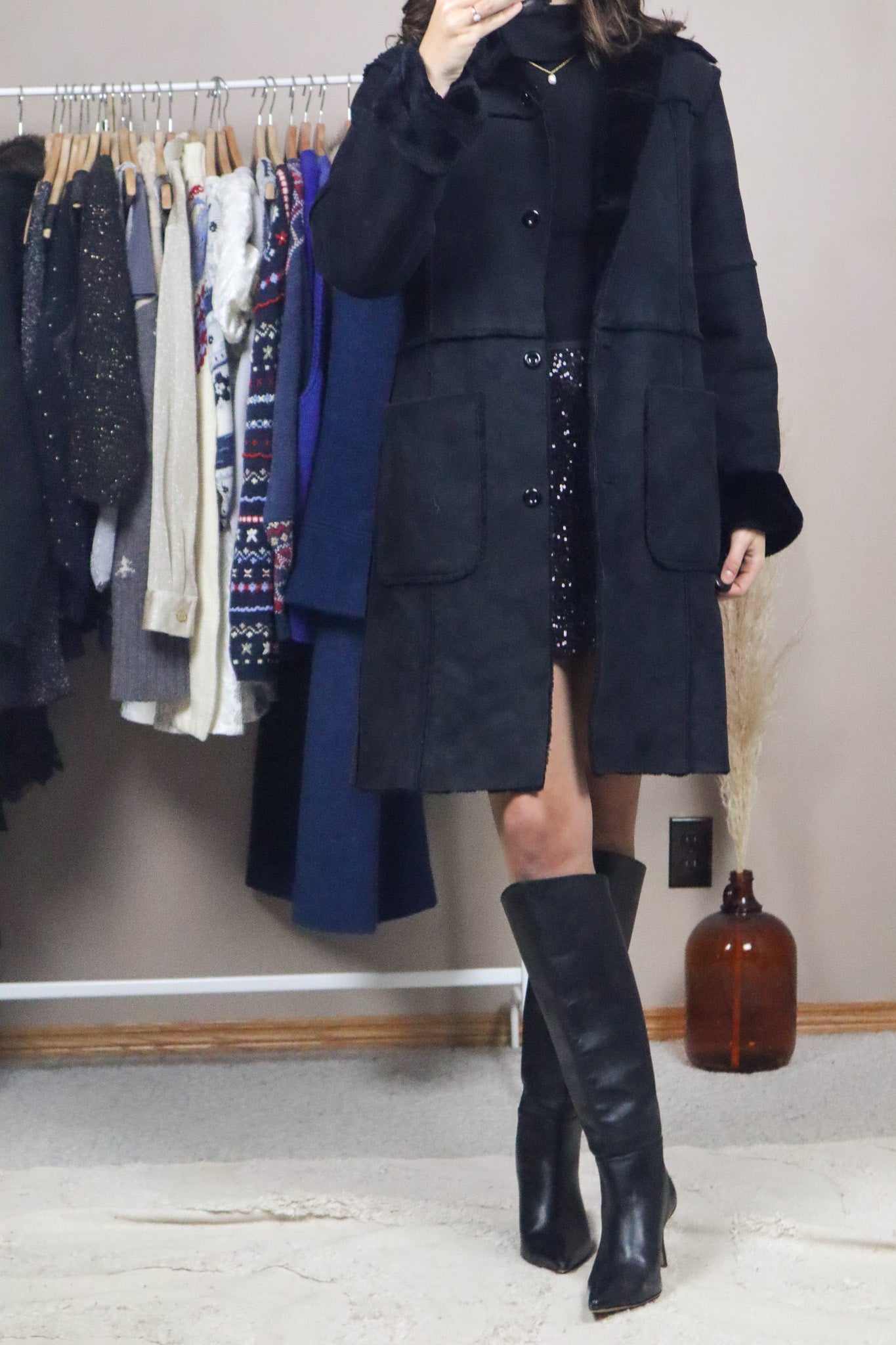 Vintage x Faux Sherpa Jacket (S)