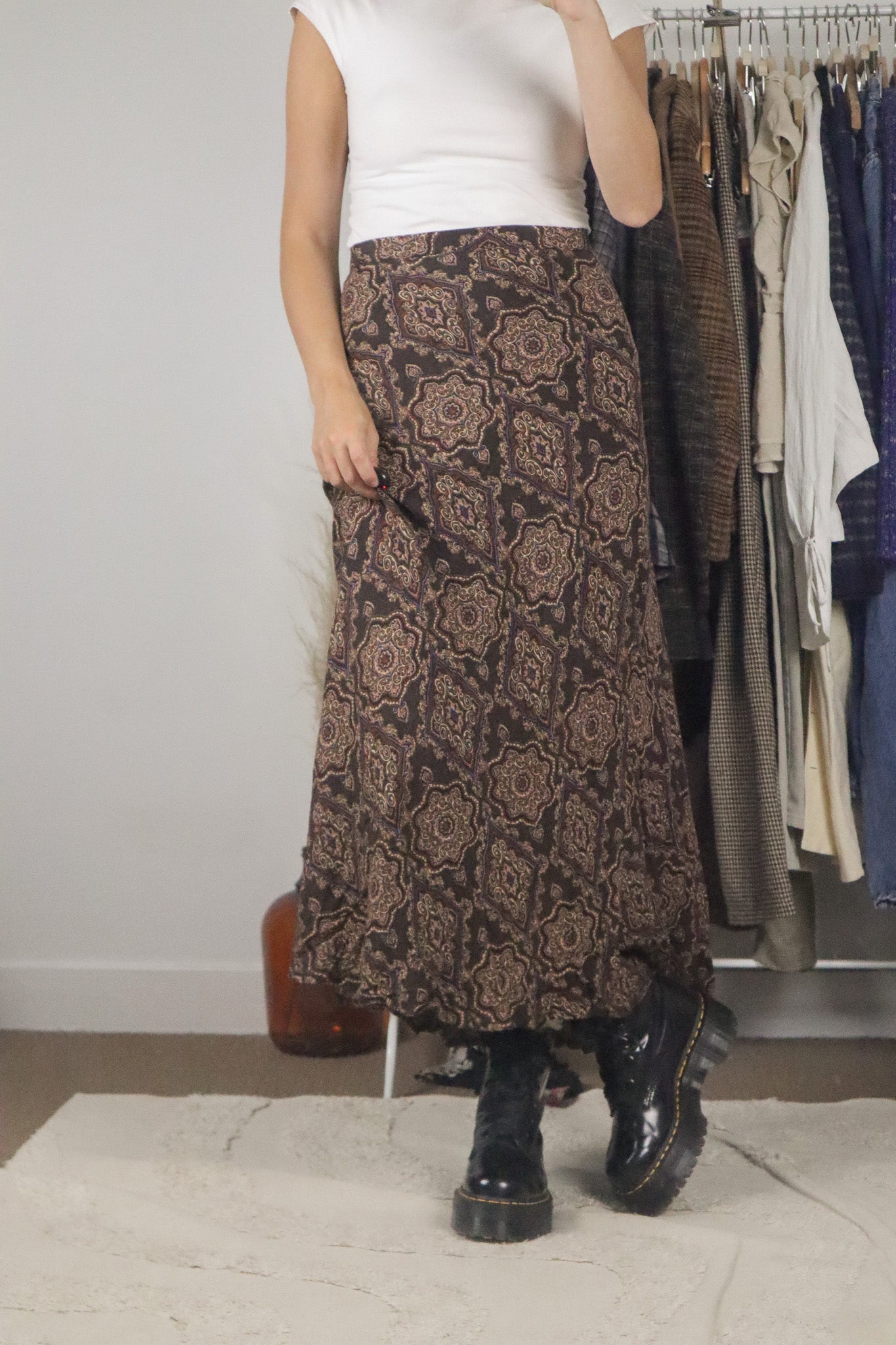 Vintage x Deadstock Maxi Skirt (12/14)