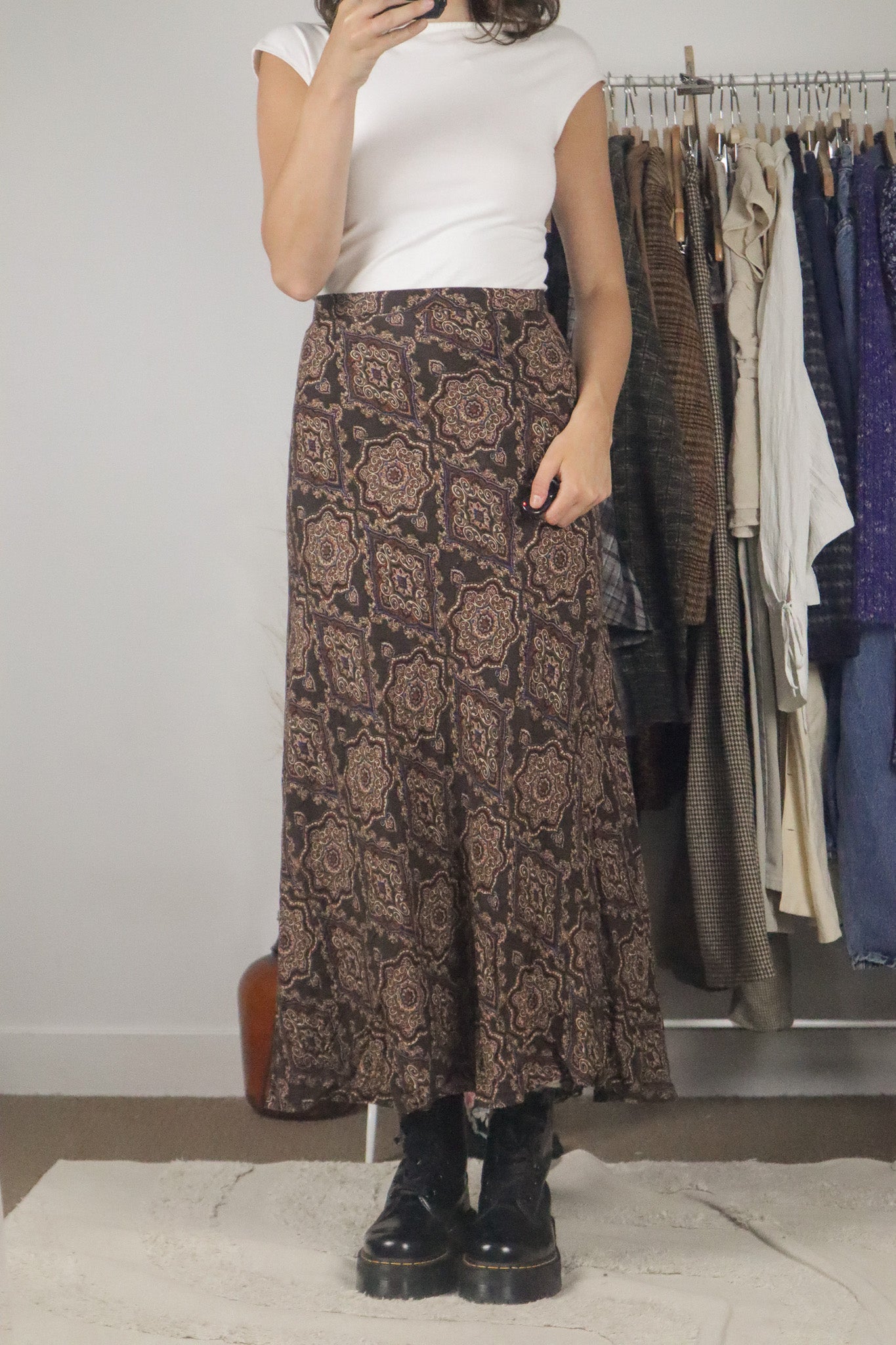 Vintage x Deadstock Maxi Skirt (12/14)