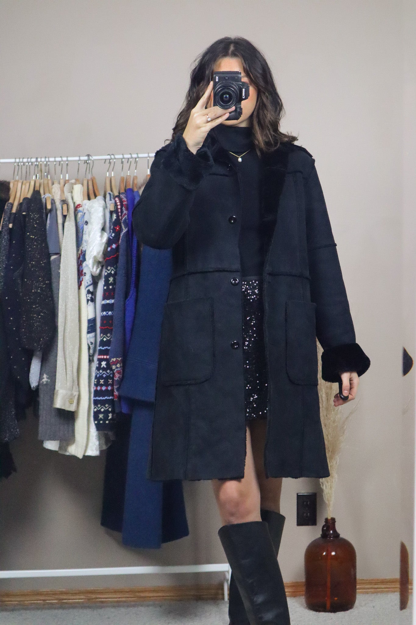 Vintage x Faux Sherpa Jacket (S)