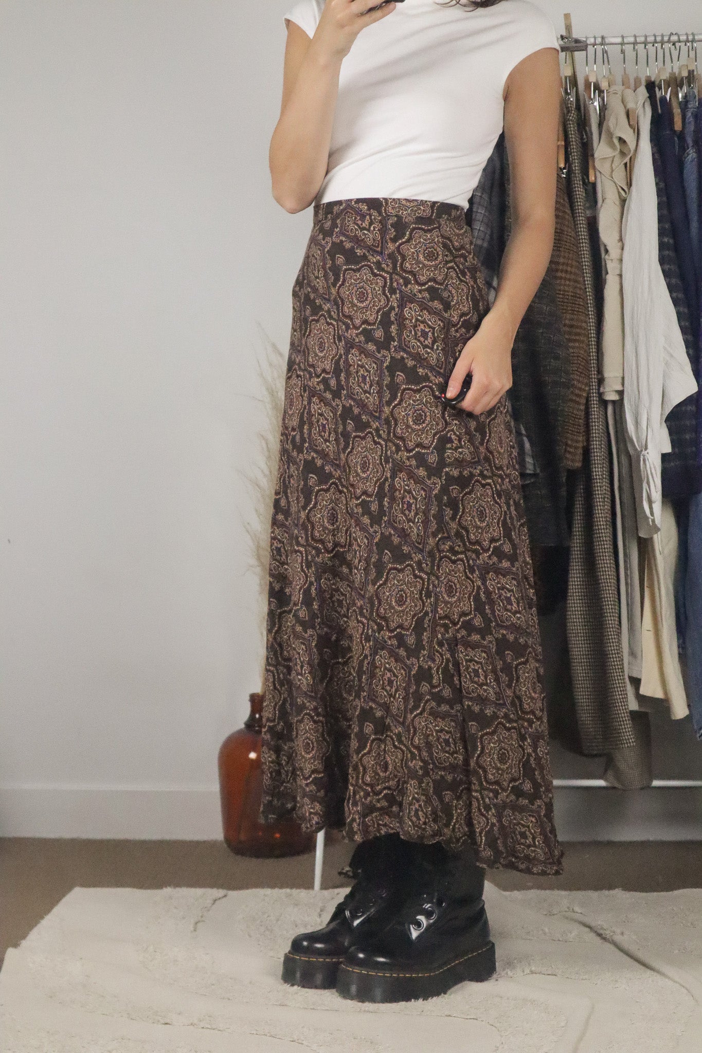 Vintage x Deadstock Maxi Skirt (12/14)