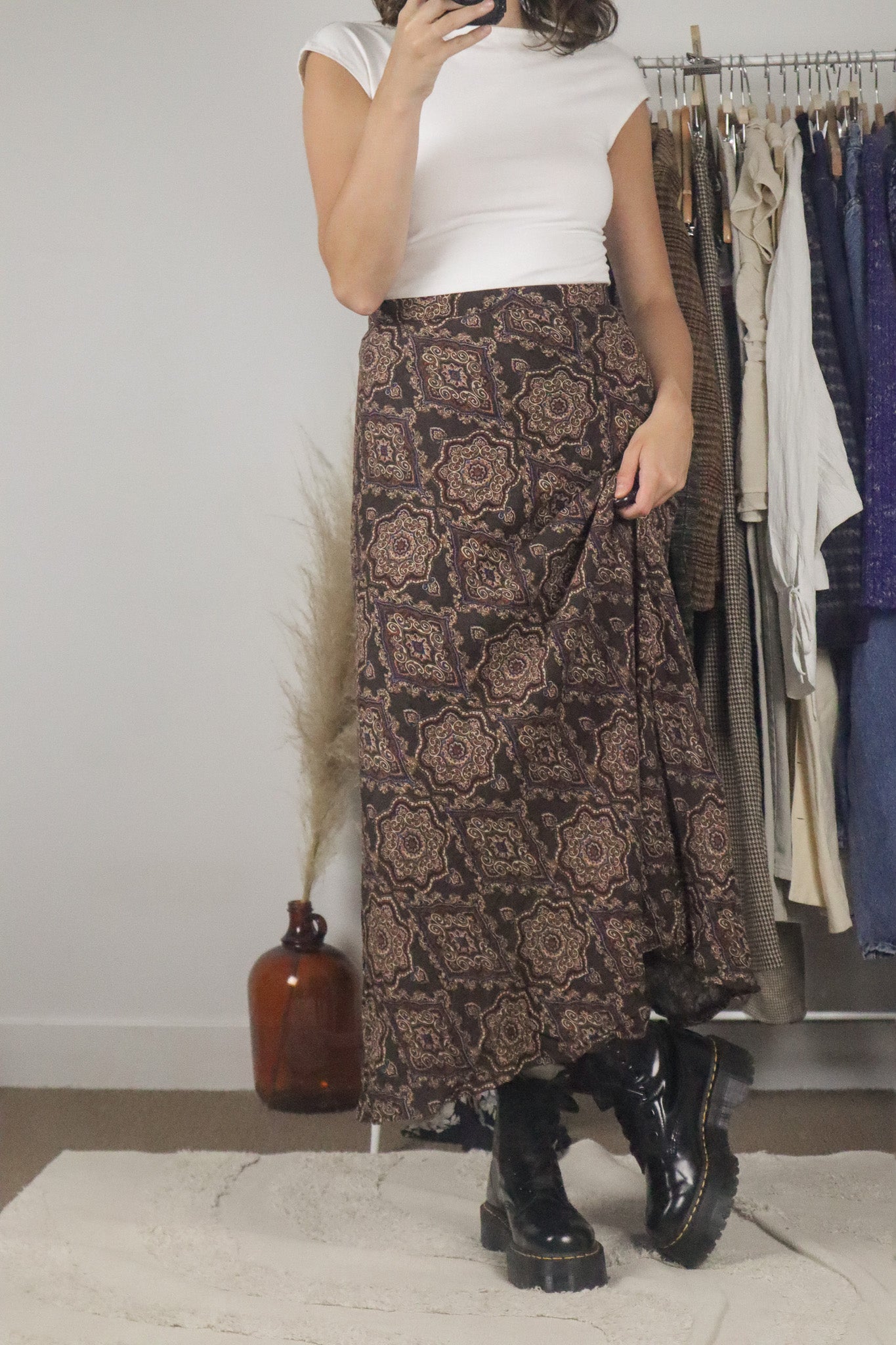 Vintage x Deadstock Maxi Skirt (12/14)
