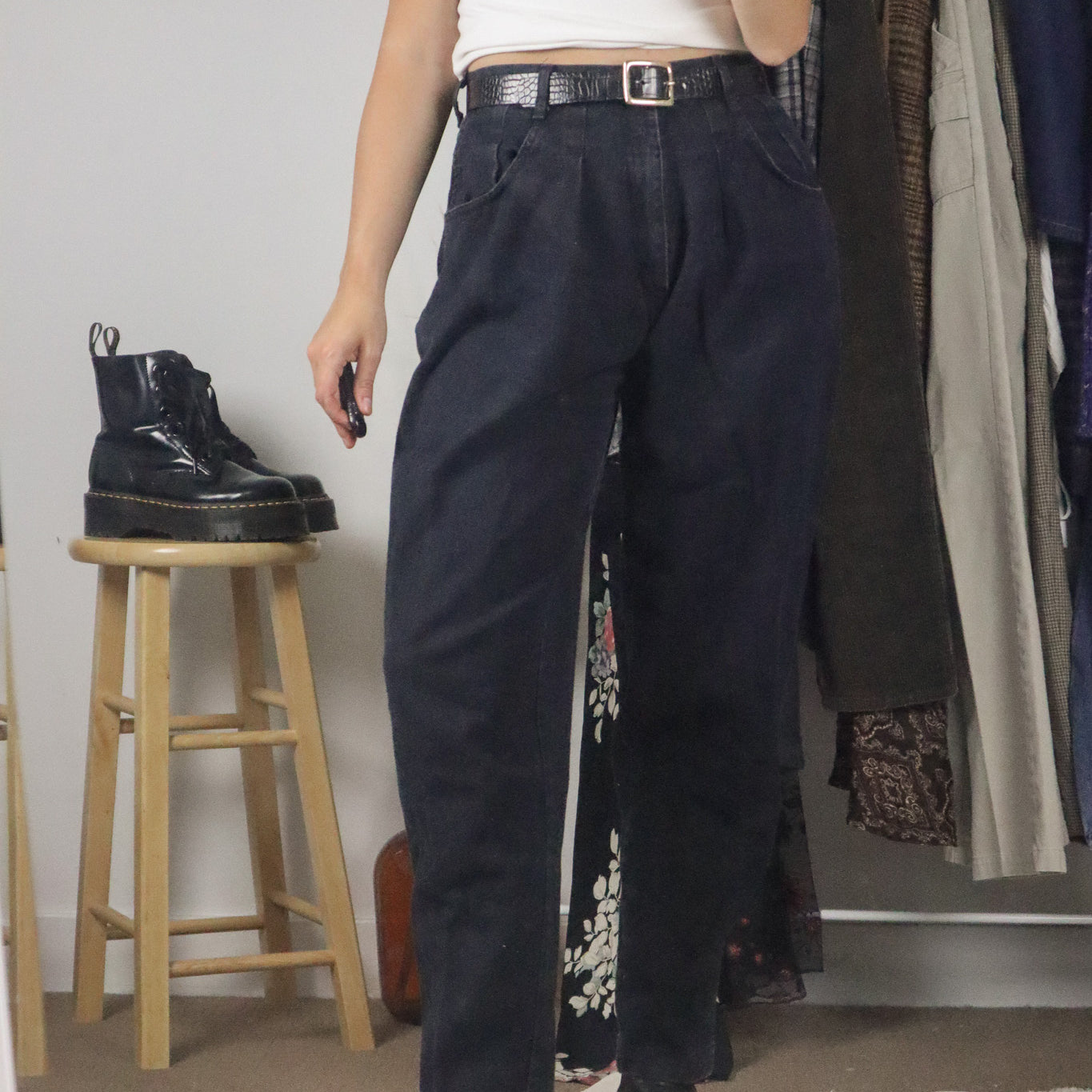 Made in Canada x Vintage x Pleated Jeans (8)