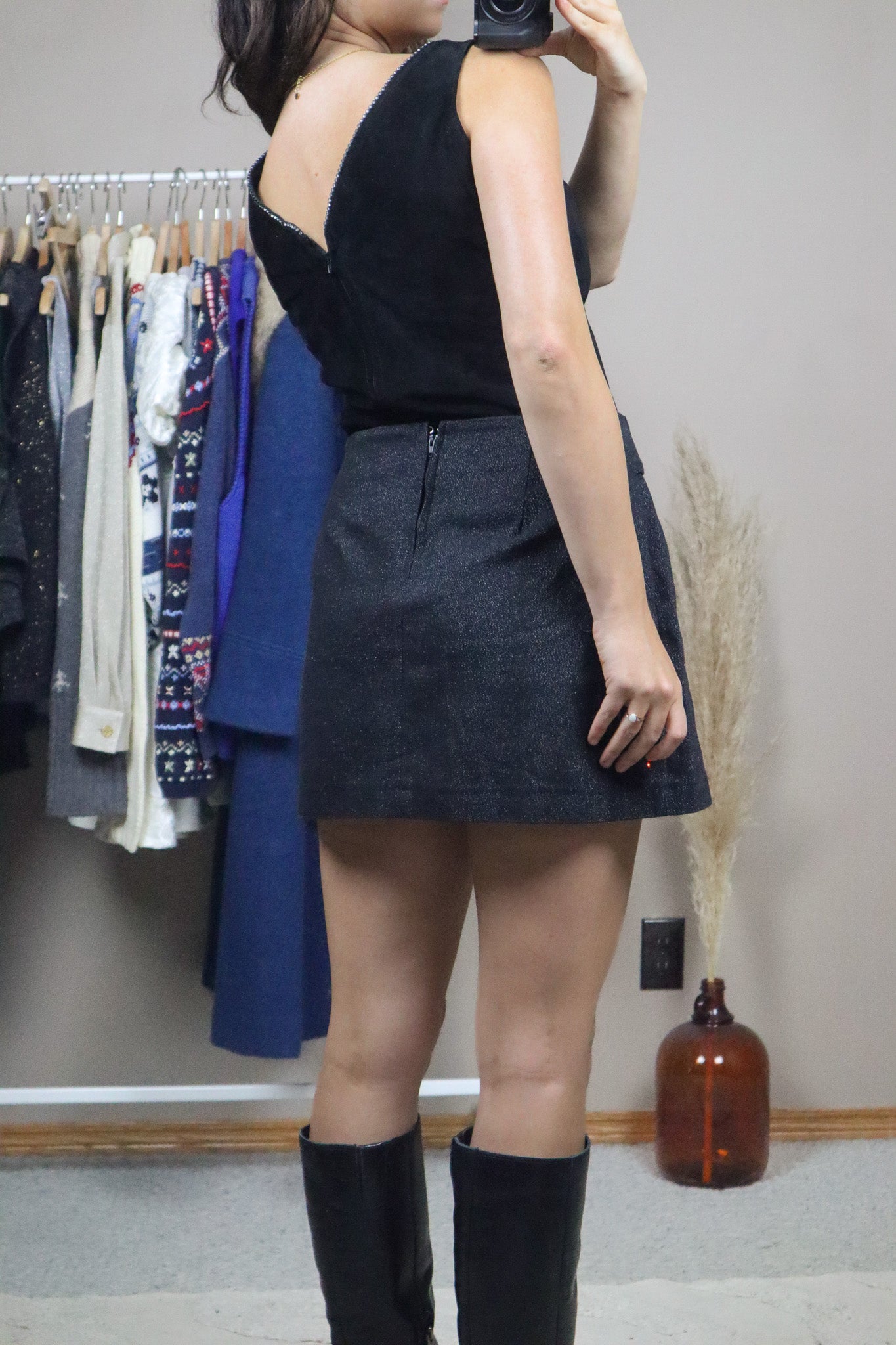 Made in Canada x Danier x Rhinstone Suede Tank (4)