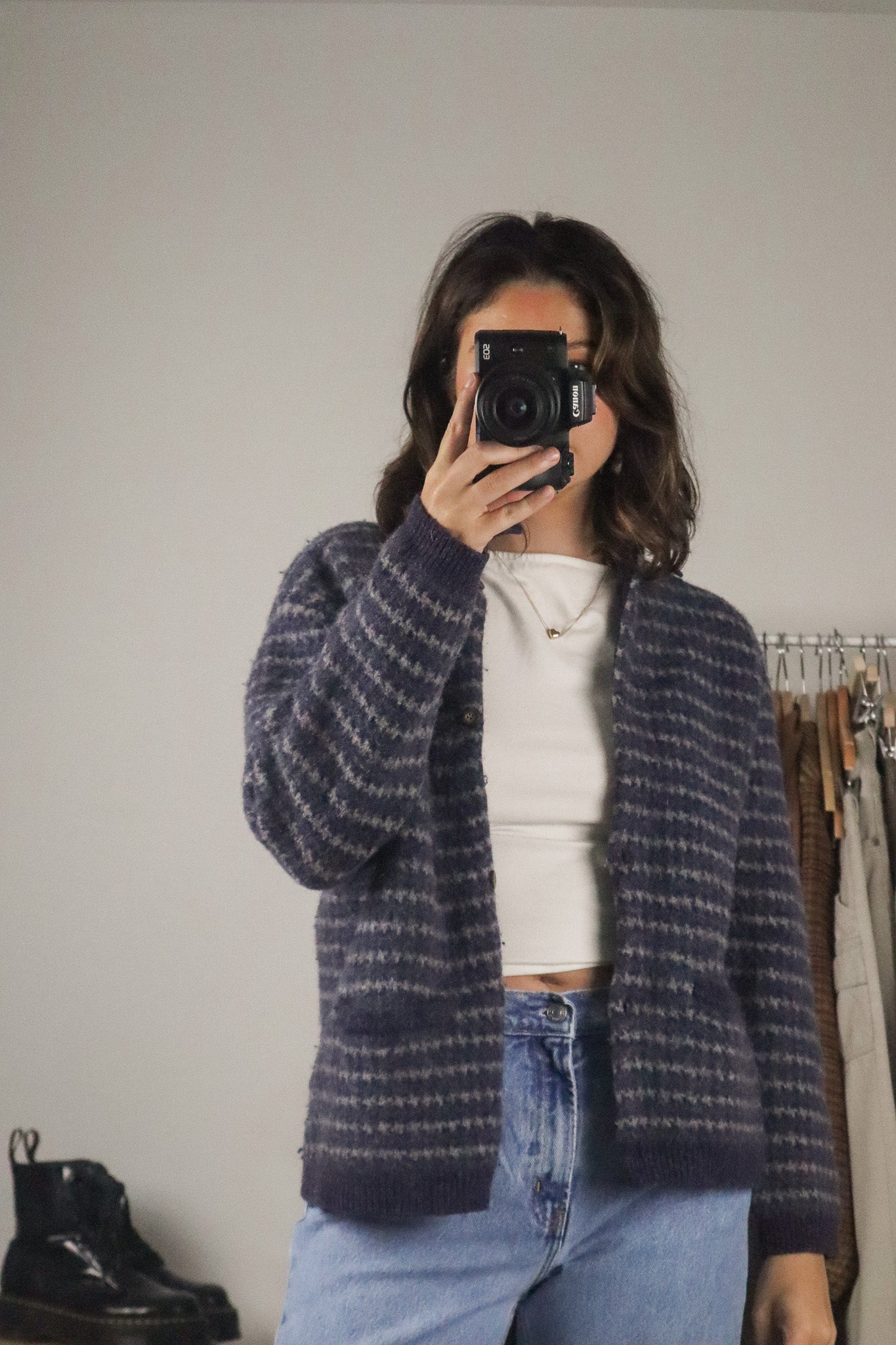 Vintage x Wool Striped Cardi (S/M)