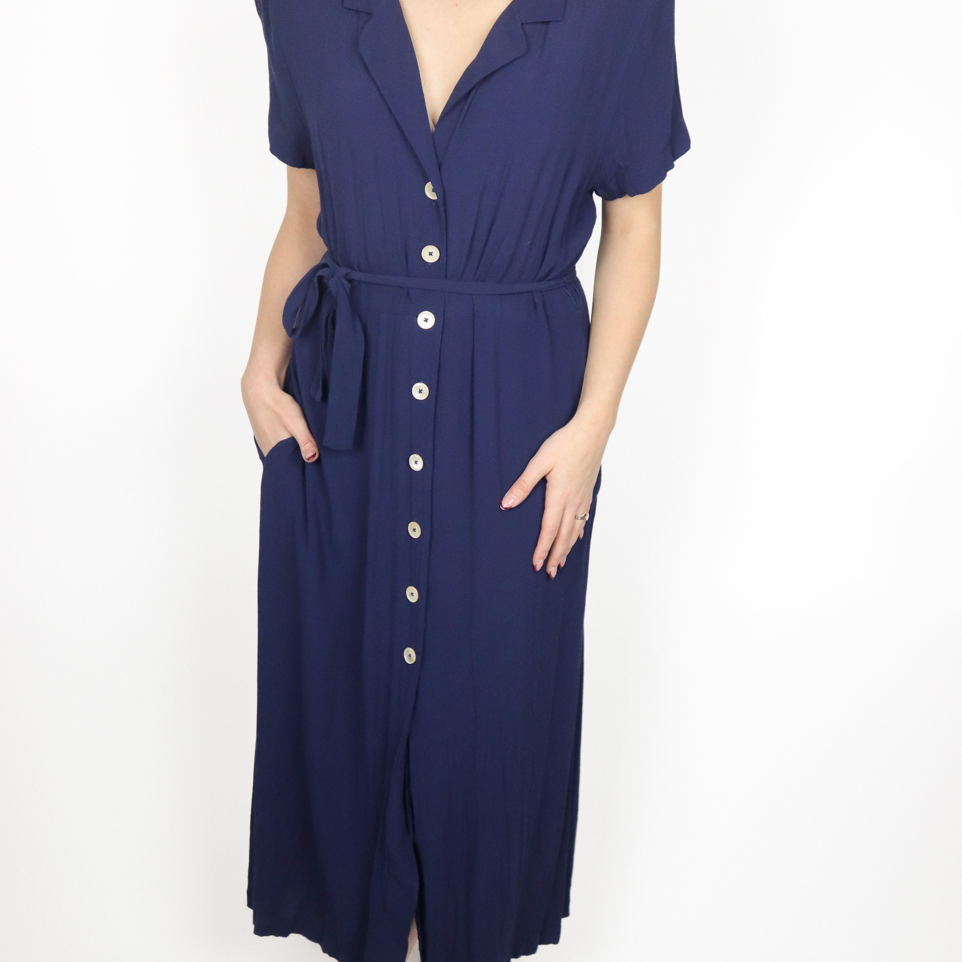 Wilfred x Button Up Maxi Dress (L)