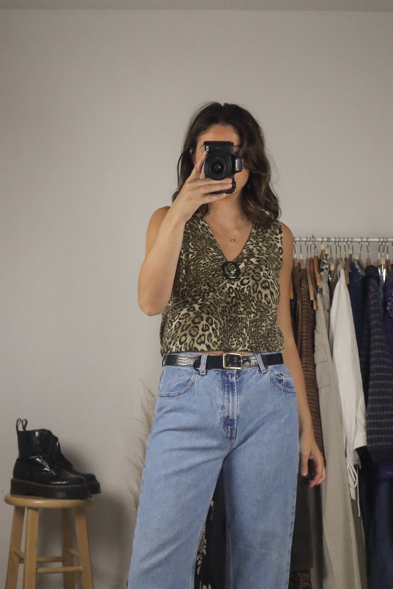 Made in Canada x Vintage x Cheetah Tank (M)