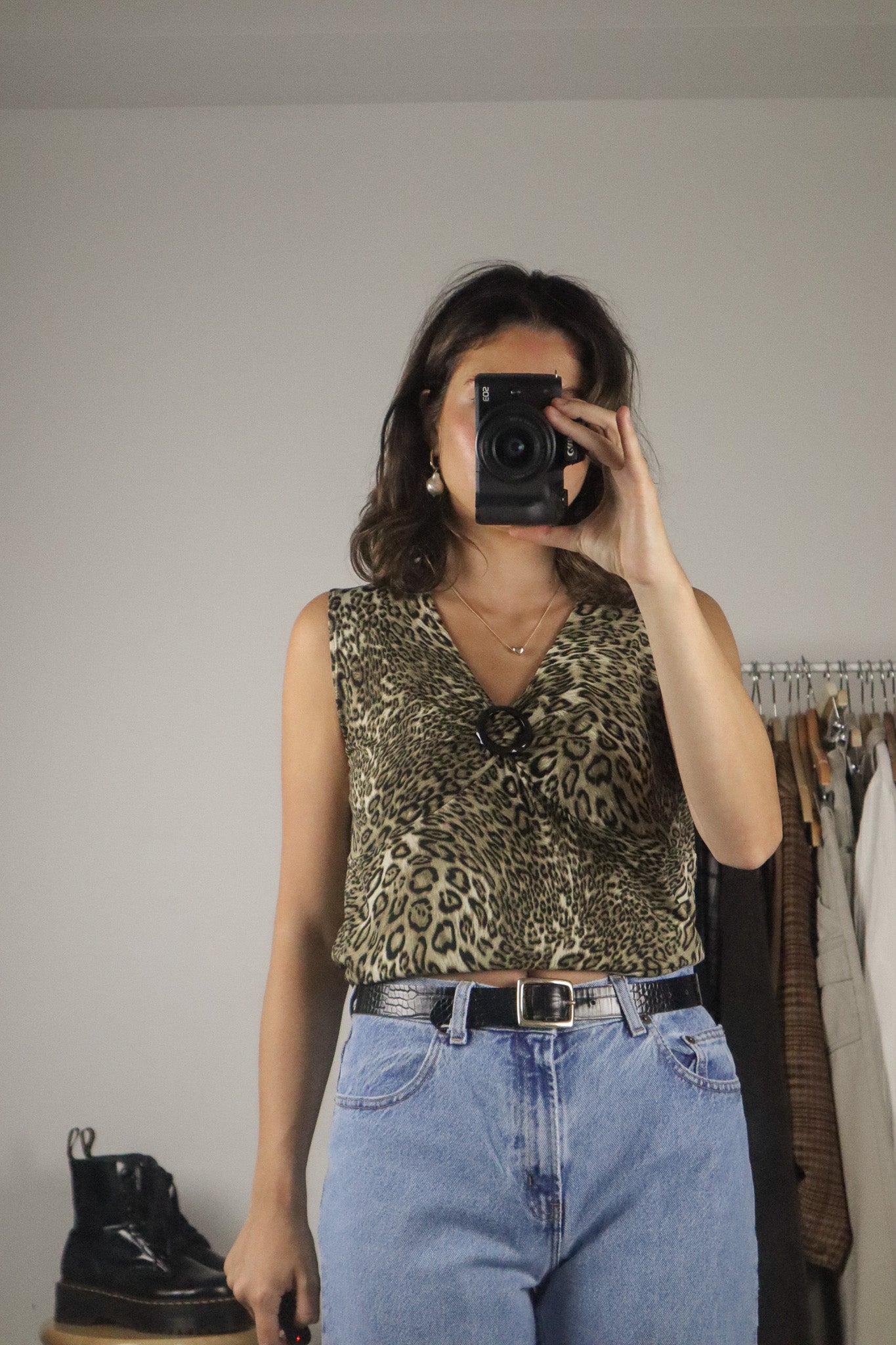 Made in Canada x Vintage x Cheetah Tank (M)