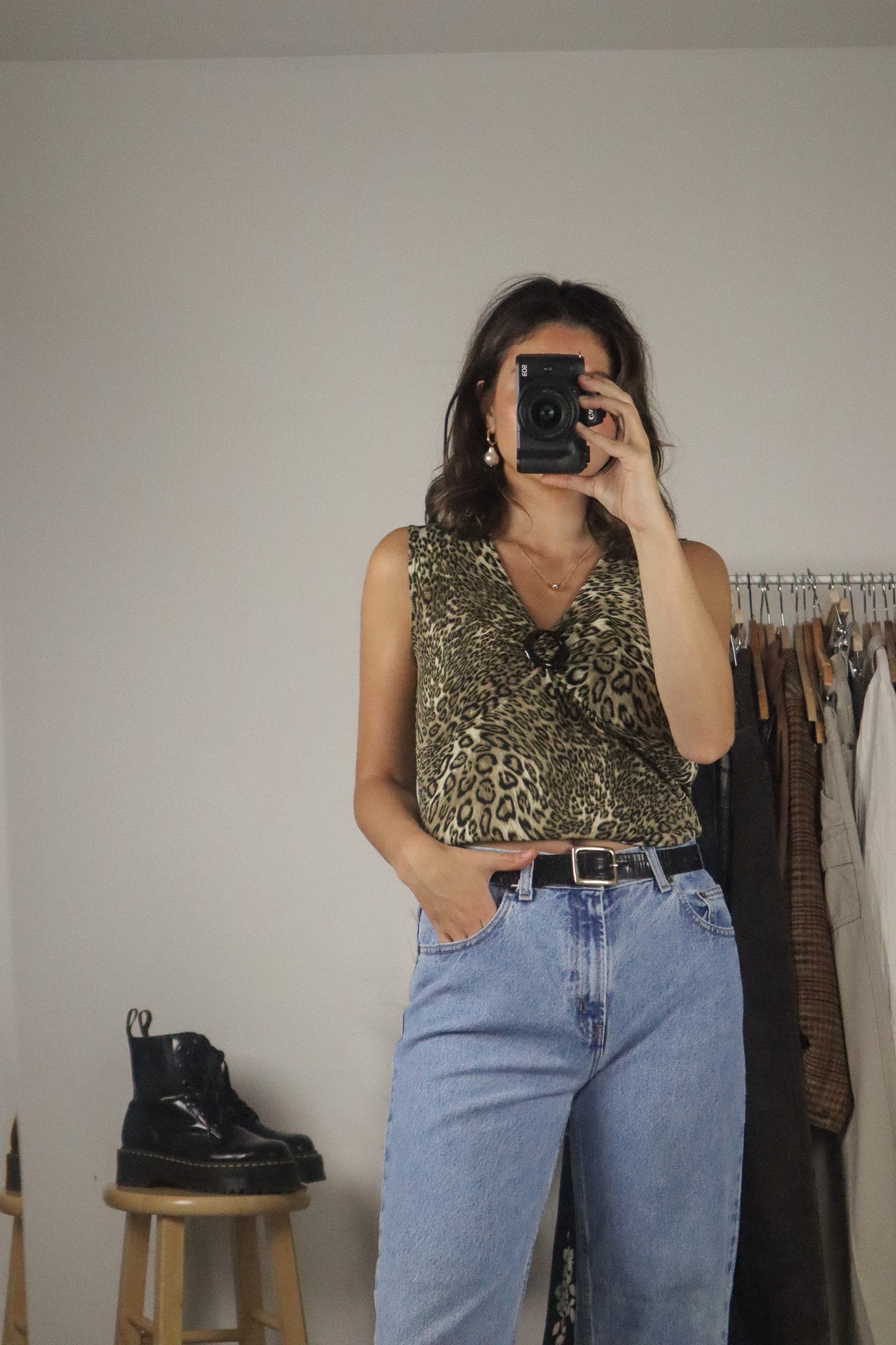 Made in Canada x Vintage x Cheetah Tank (M)