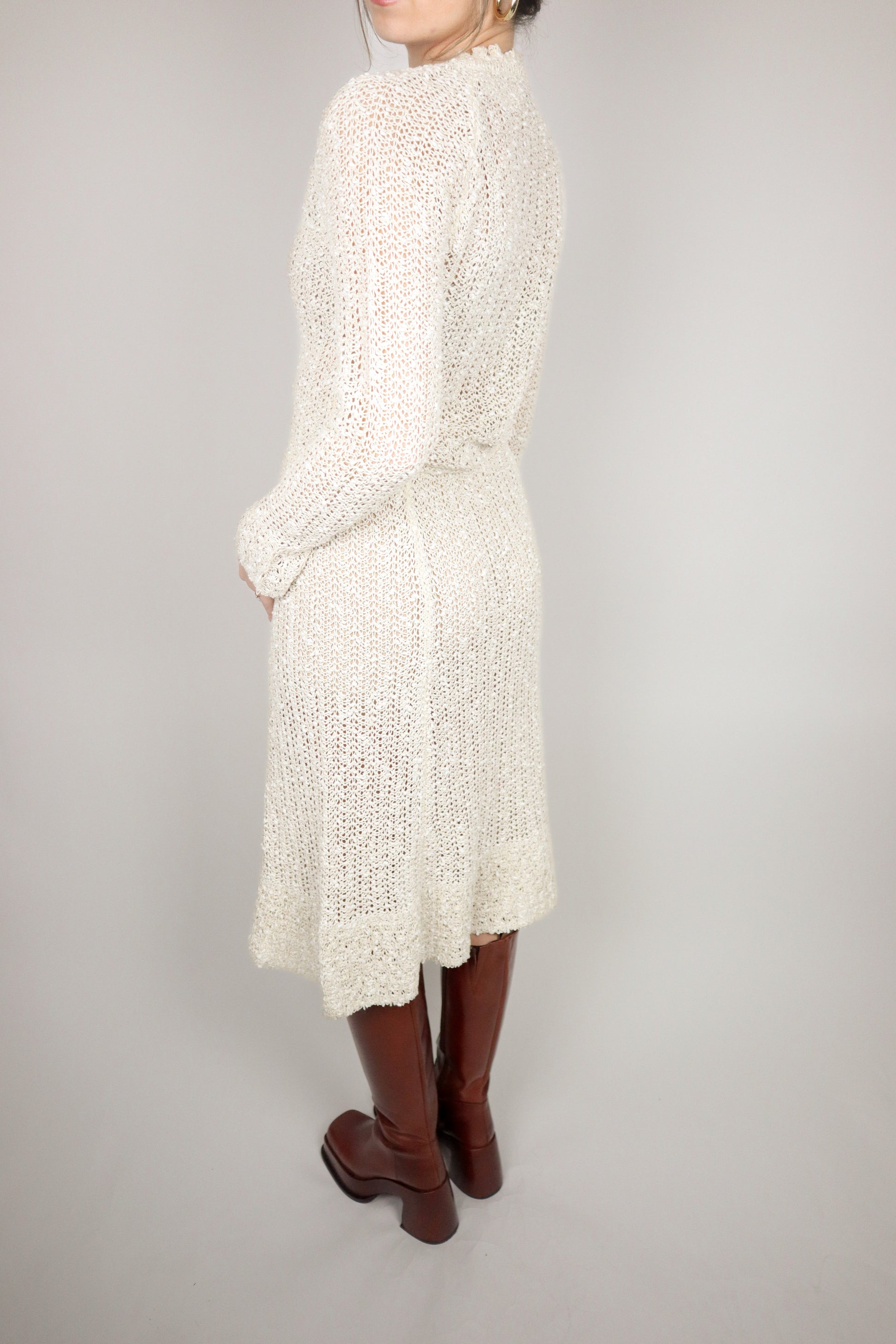 Made in Ireland x Vintage x 70s Linen Dress (S)