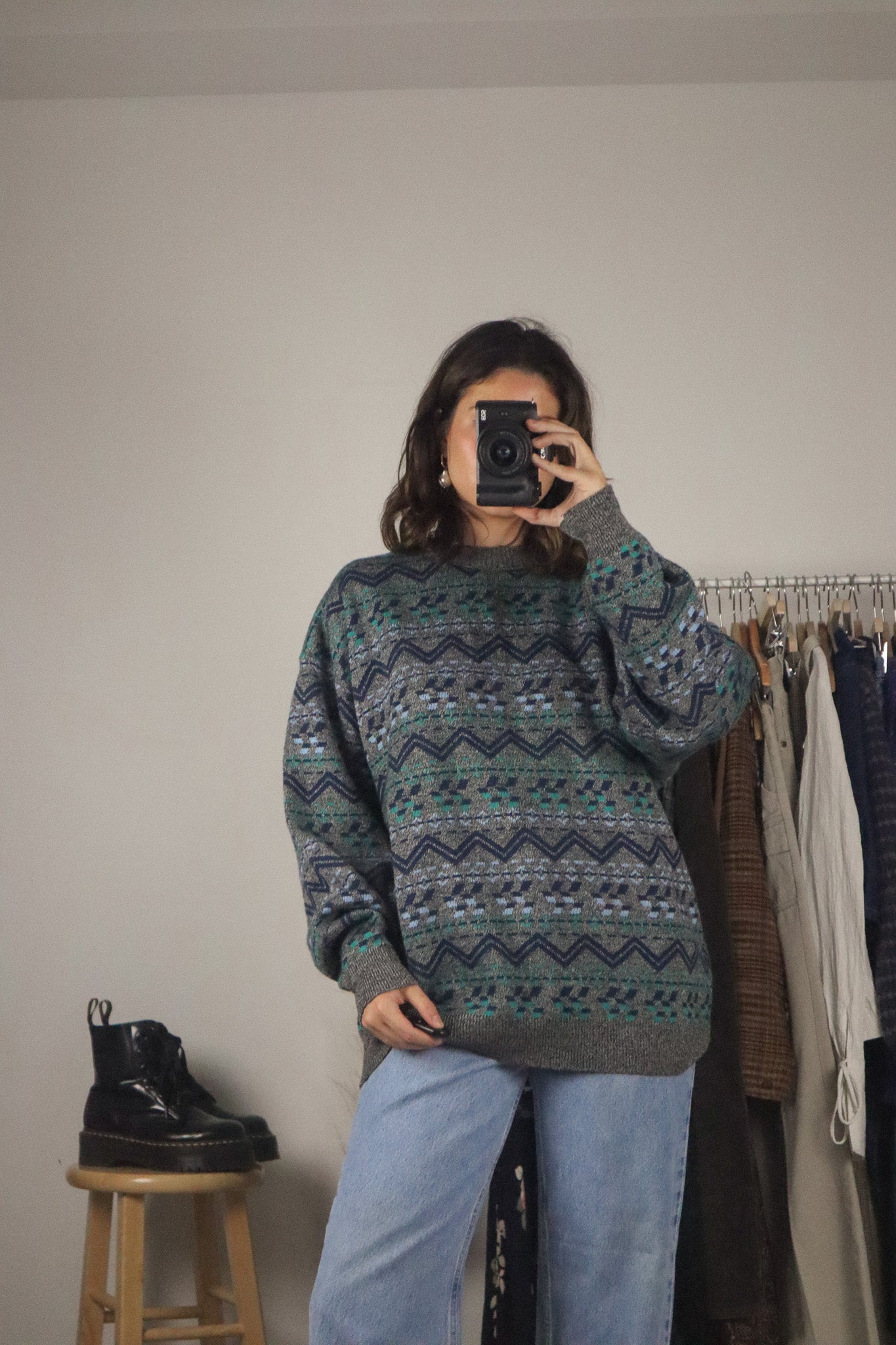 Vintage x Pattern Knit (M/L)
