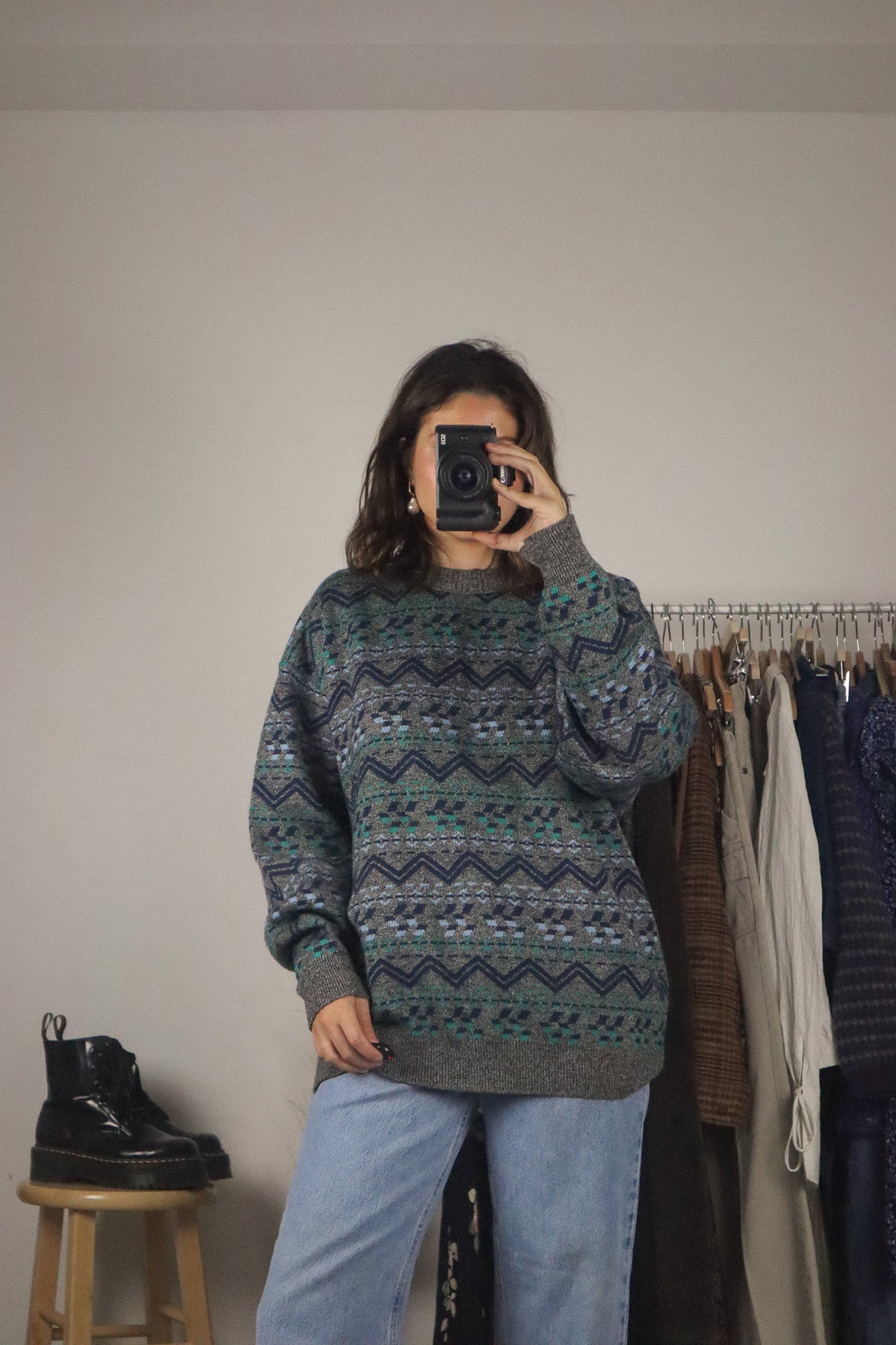 Vintage x Pattern Knit (M/L)