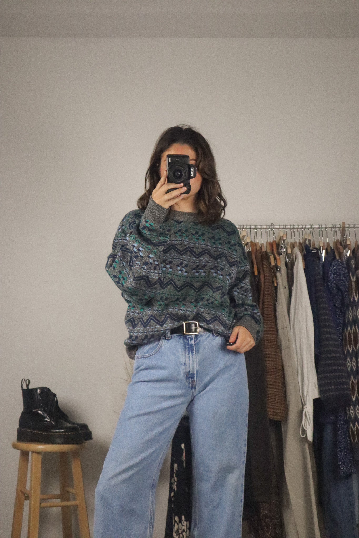 Vintage x Pattern Knit (M/L)