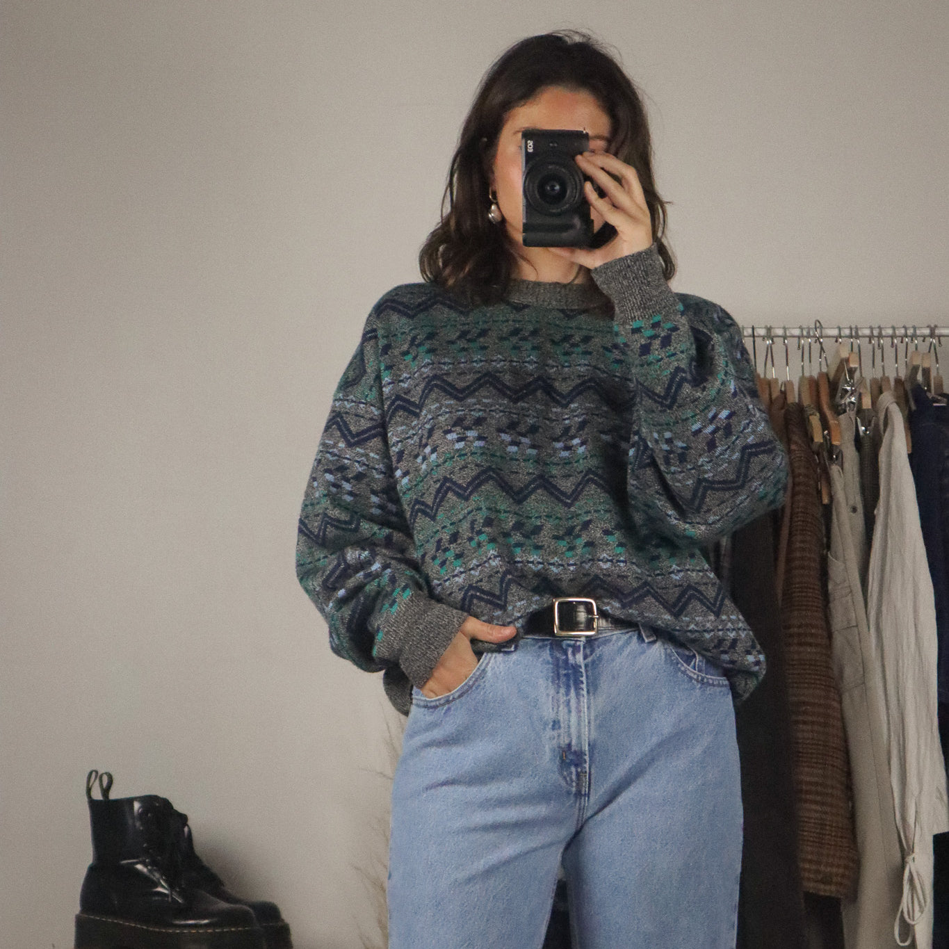 Vintage x Pattern Knit (M/L)