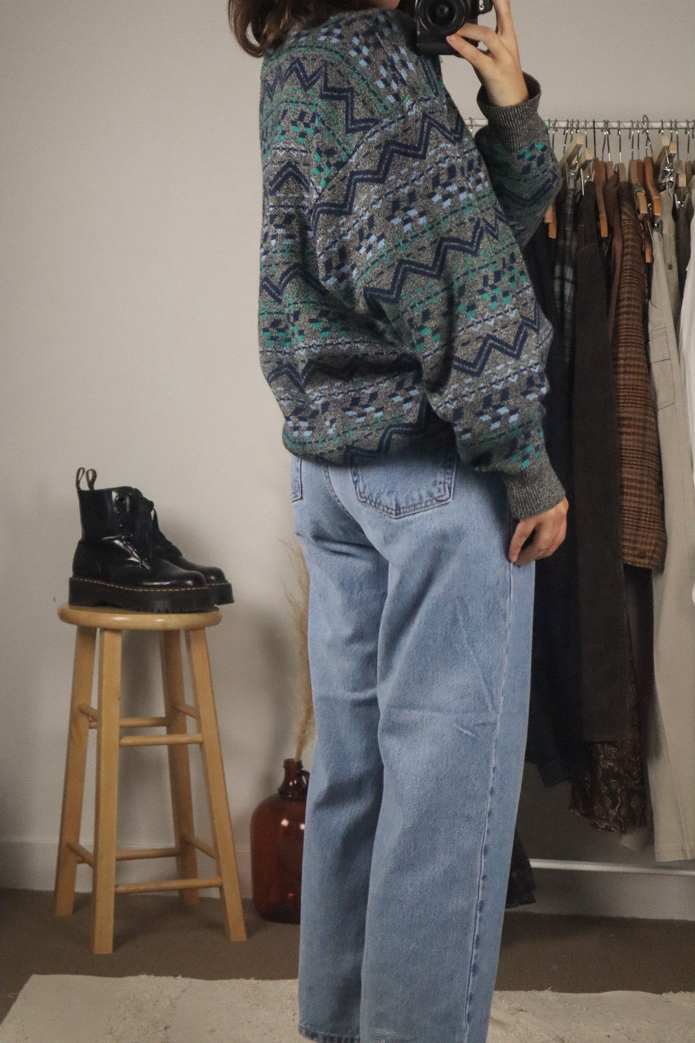 Vintage x Pattern Knit (M/L)