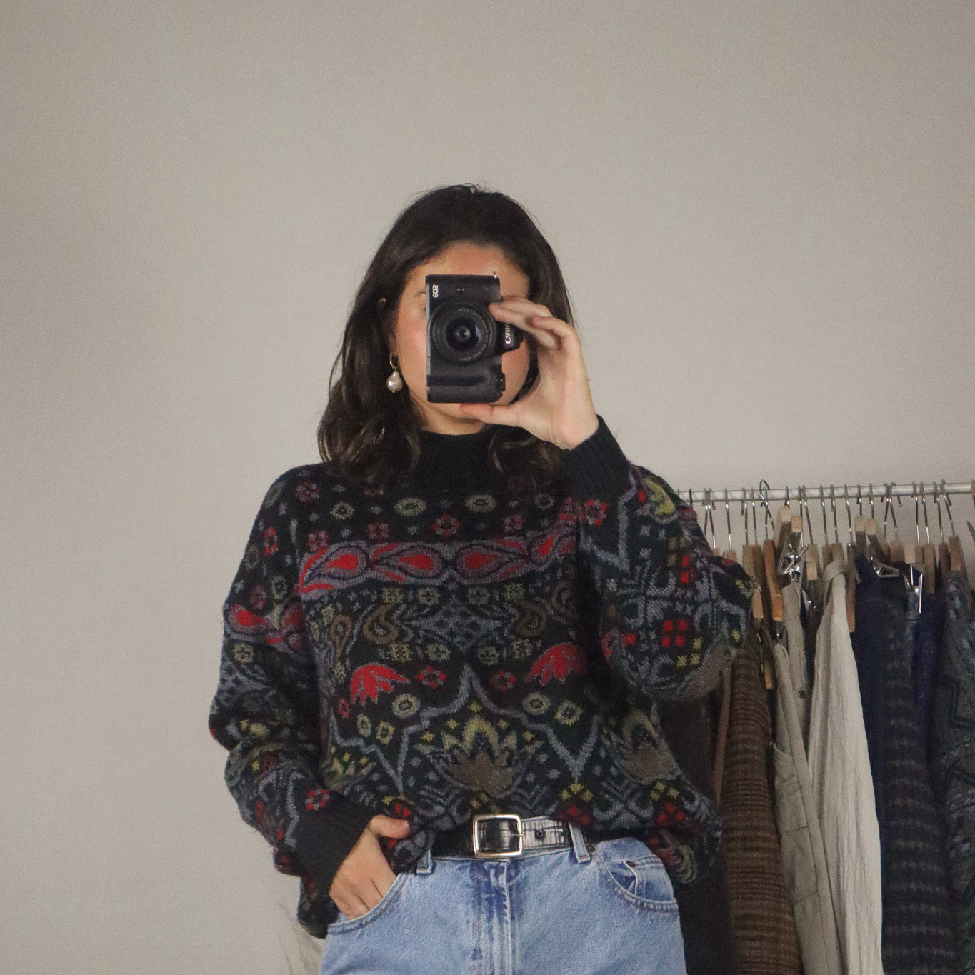 Vintage x Paisley Knit Sweater (M/L)