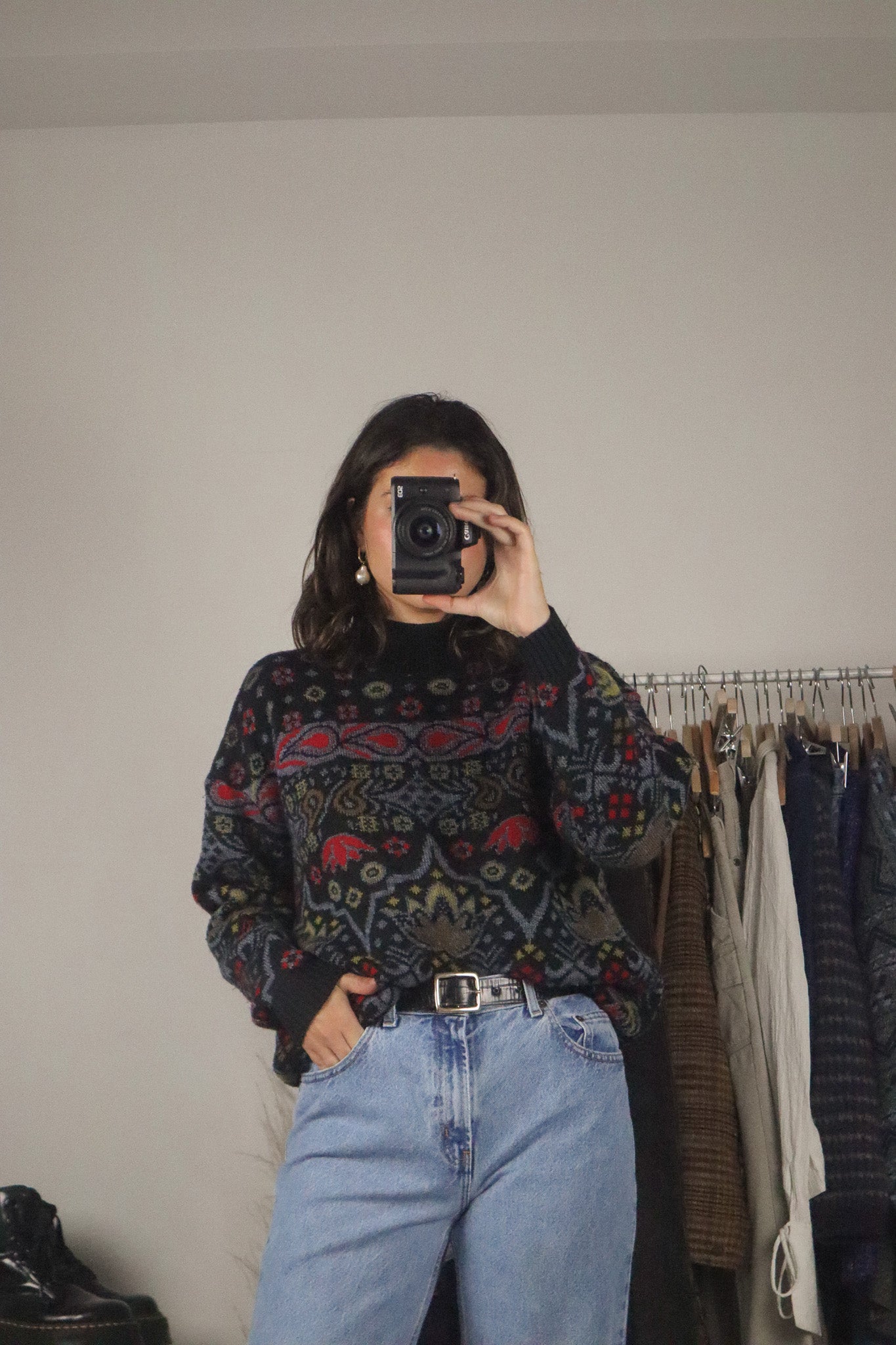 Vintage x Paisley Knit Sweater (M/L)