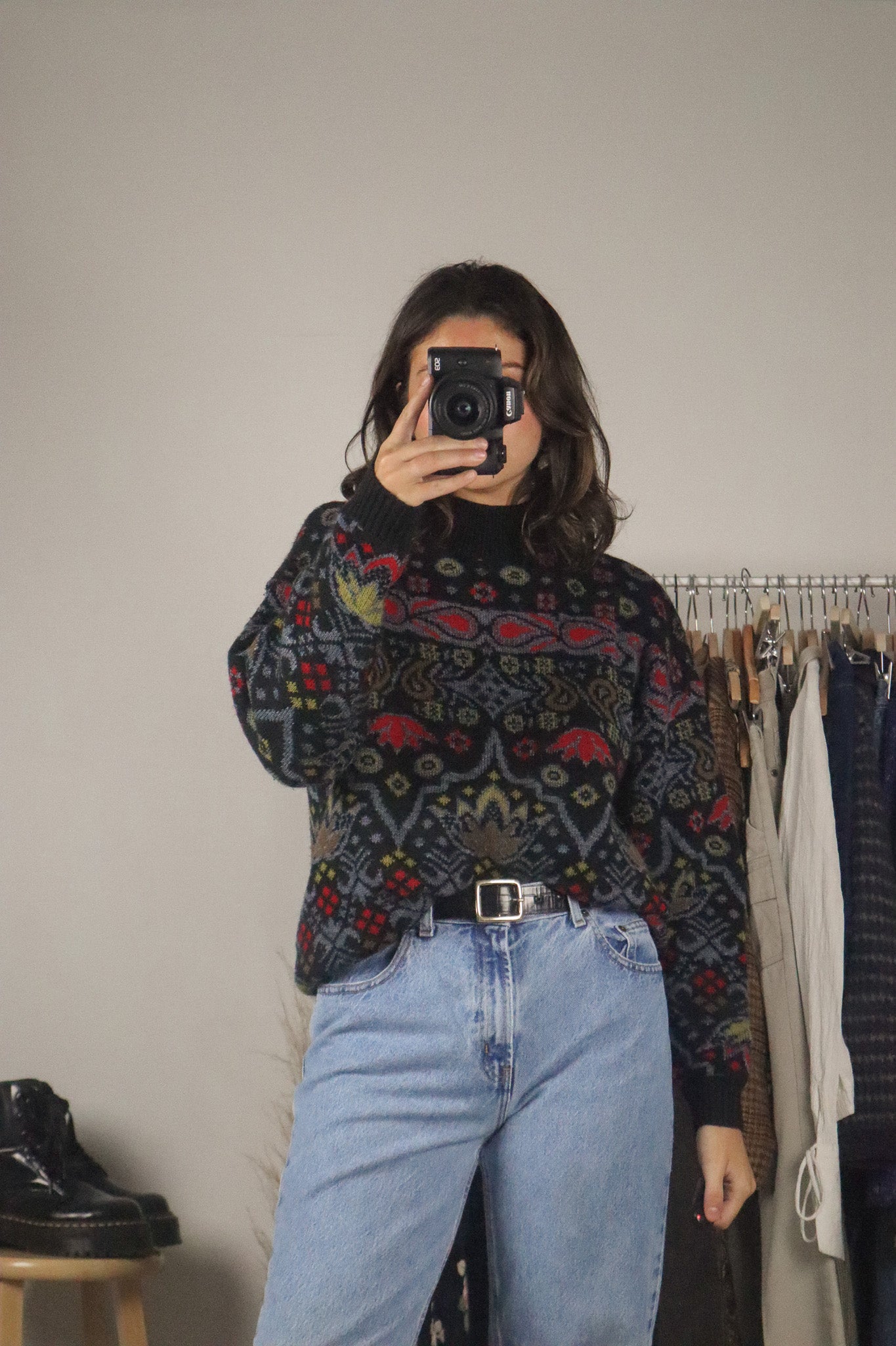 Vintage x Paisley Knit Sweater (M/L)