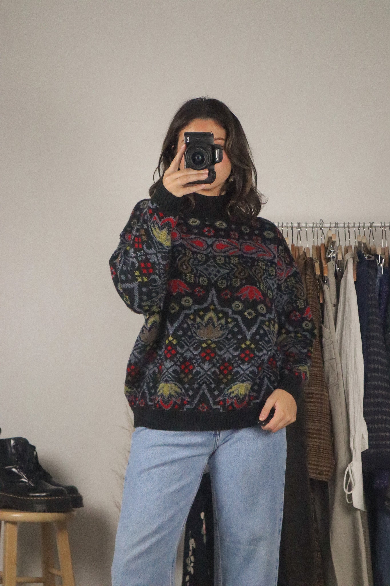 Vintage x Paisley Knit Sweater (M/L)