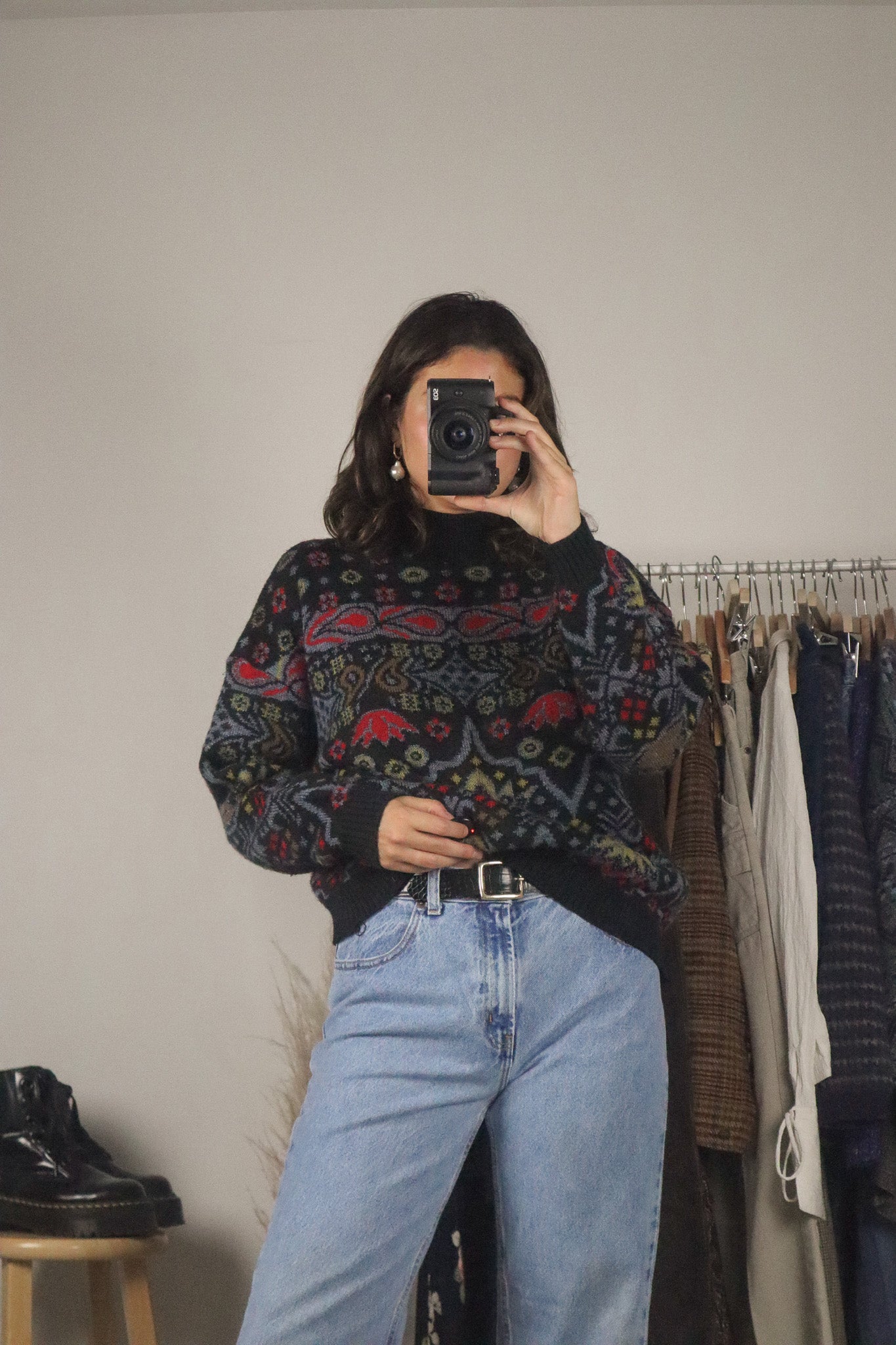 Vintage x Paisley Knit Sweater (M/L)
