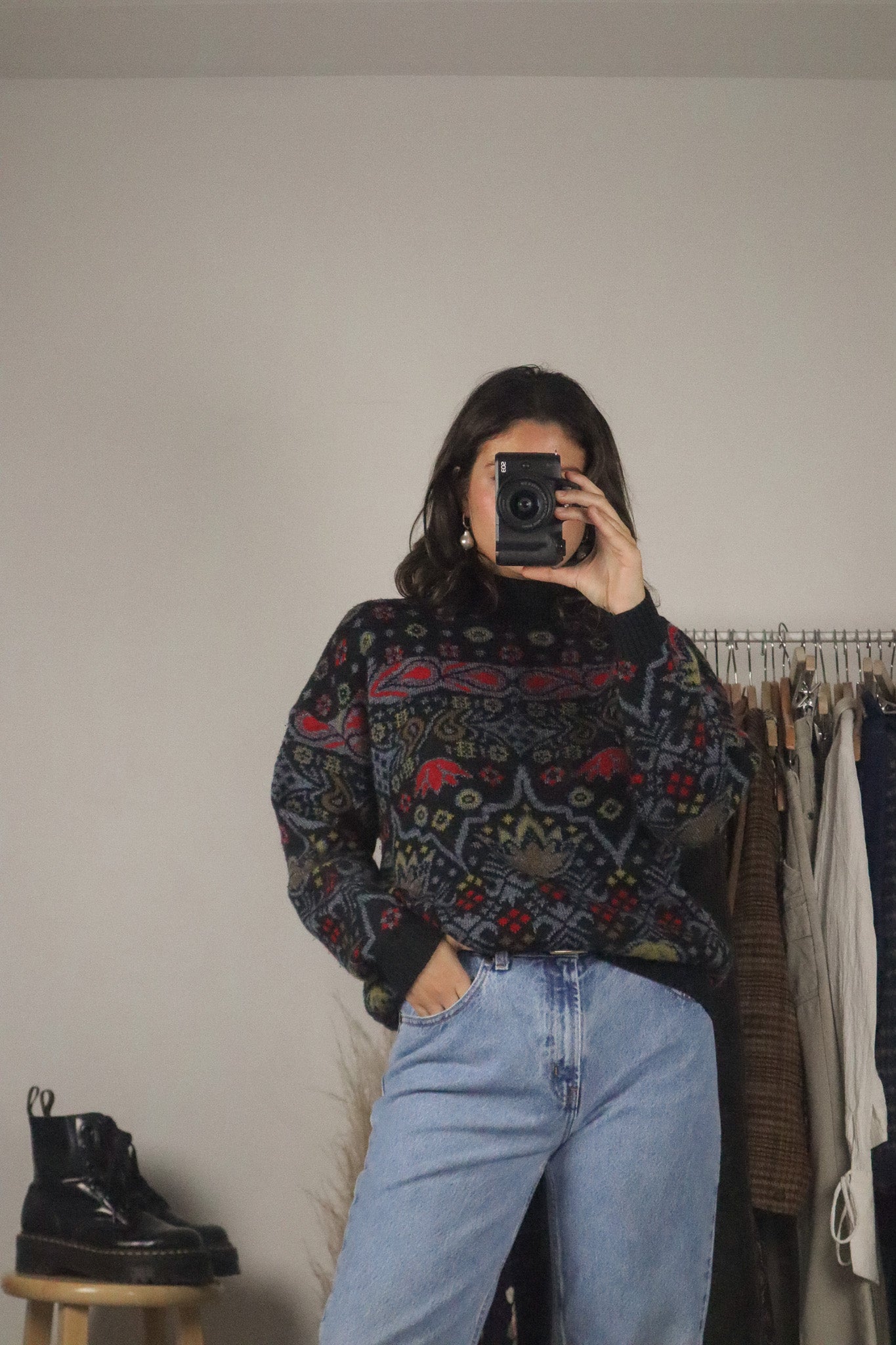 Vintage x Paisley Knit Sweater (M/L)