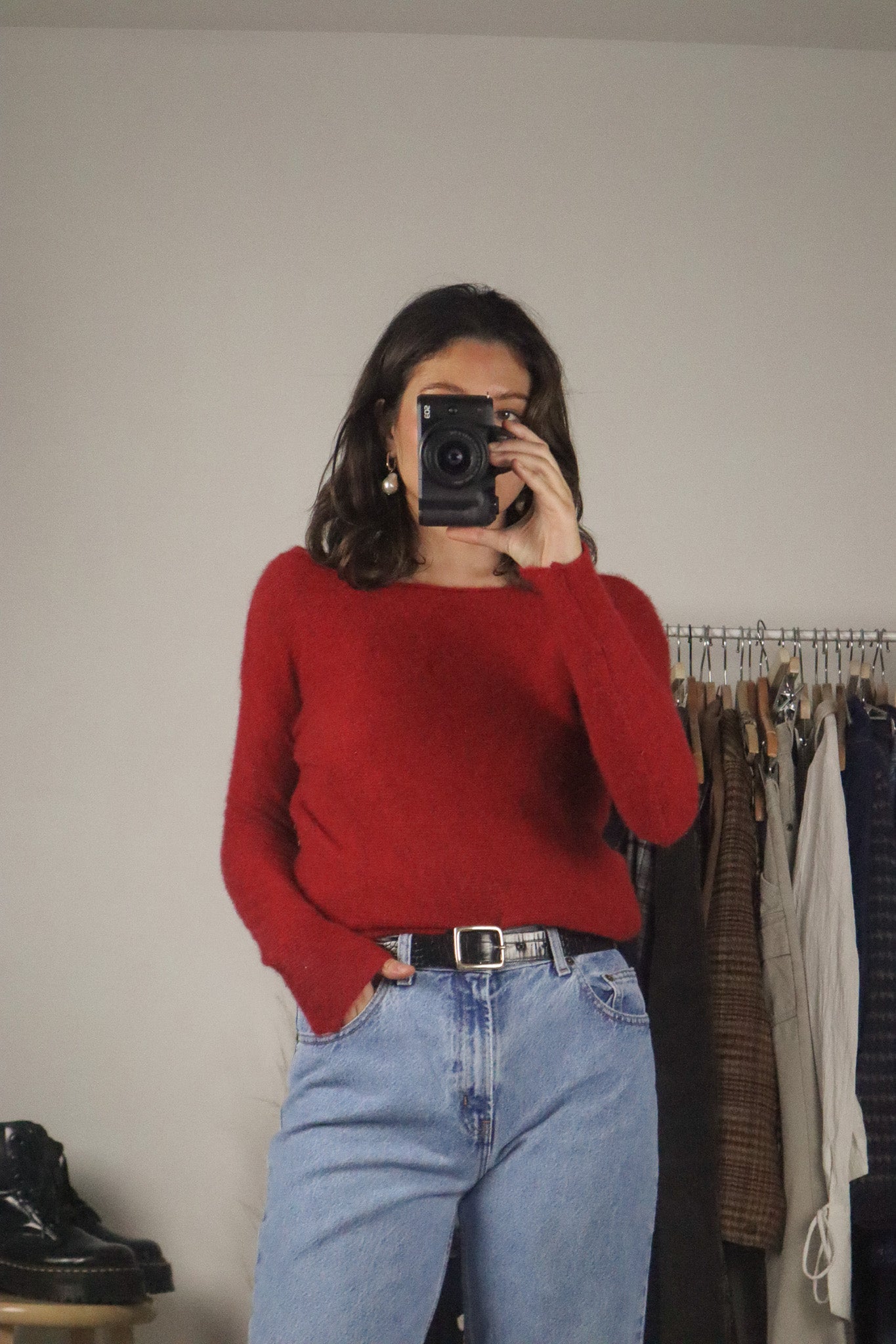 Made in Italy x Cashmere Boatneck Long-Sleeve (S/M)