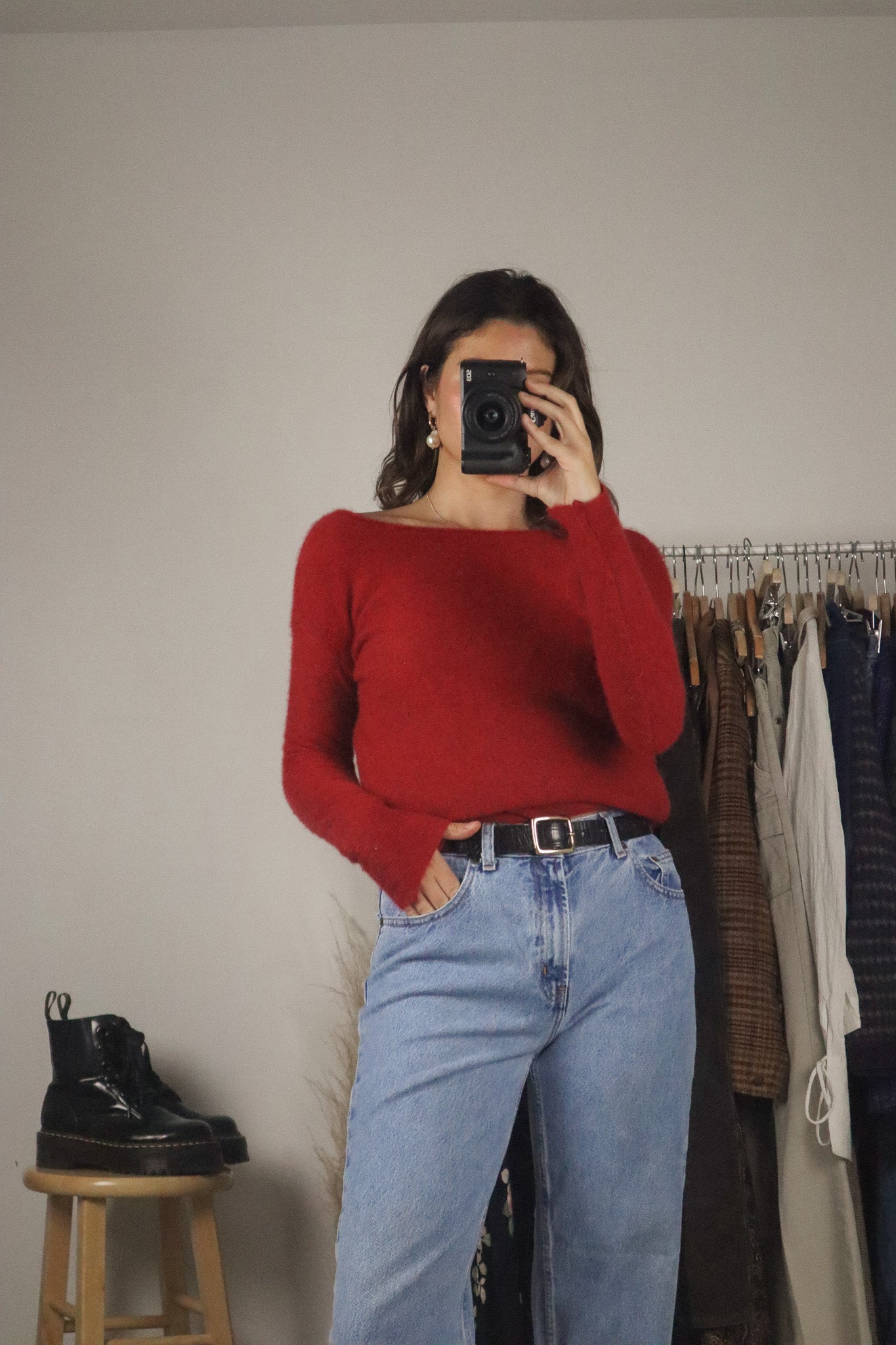 Made in Italy x Cashmere Boatneck Long-Sleeve (S/M)