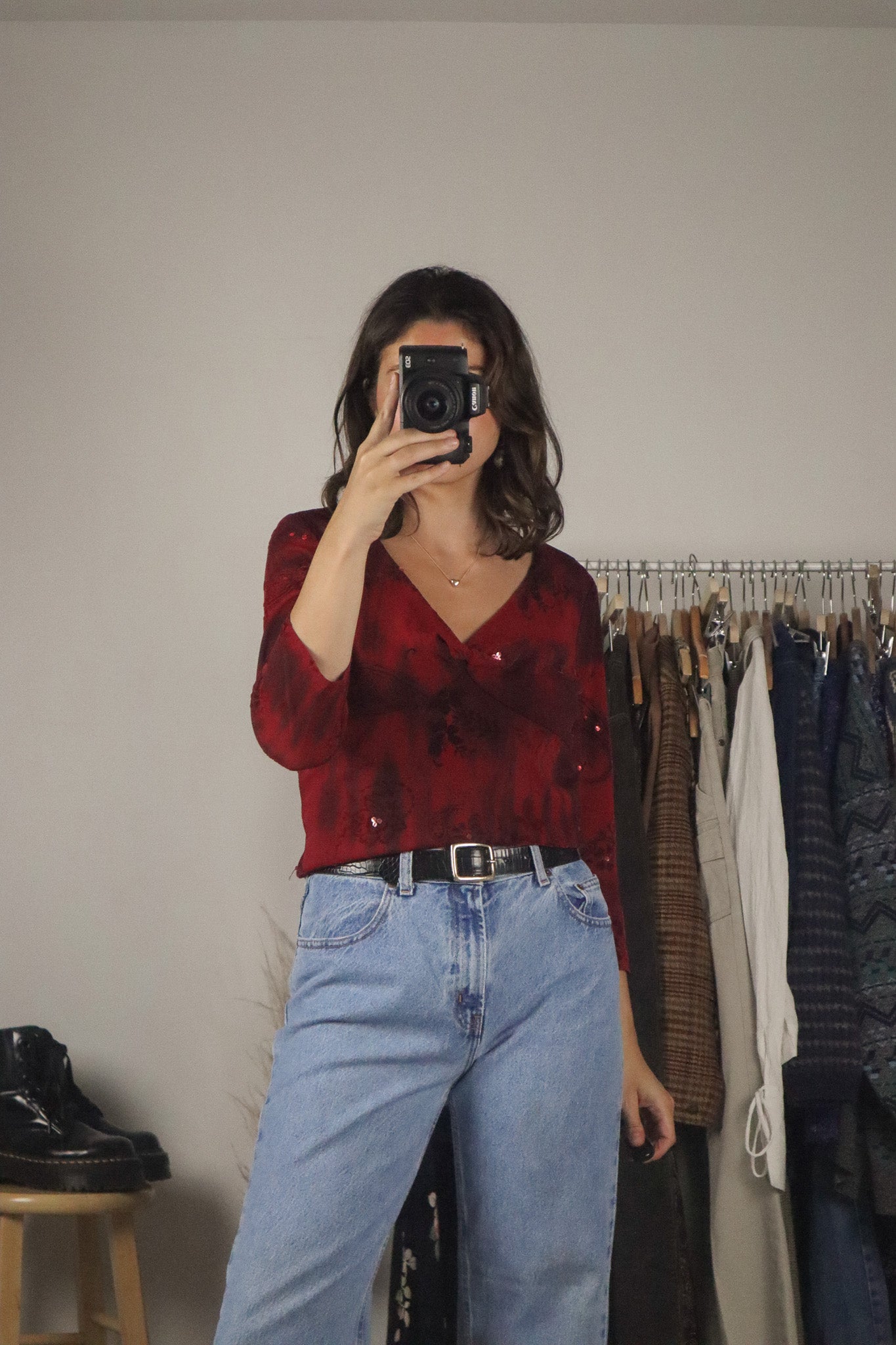 Made in Canada x Vintage x 90s Sequenced Tie-Dye Top (10)