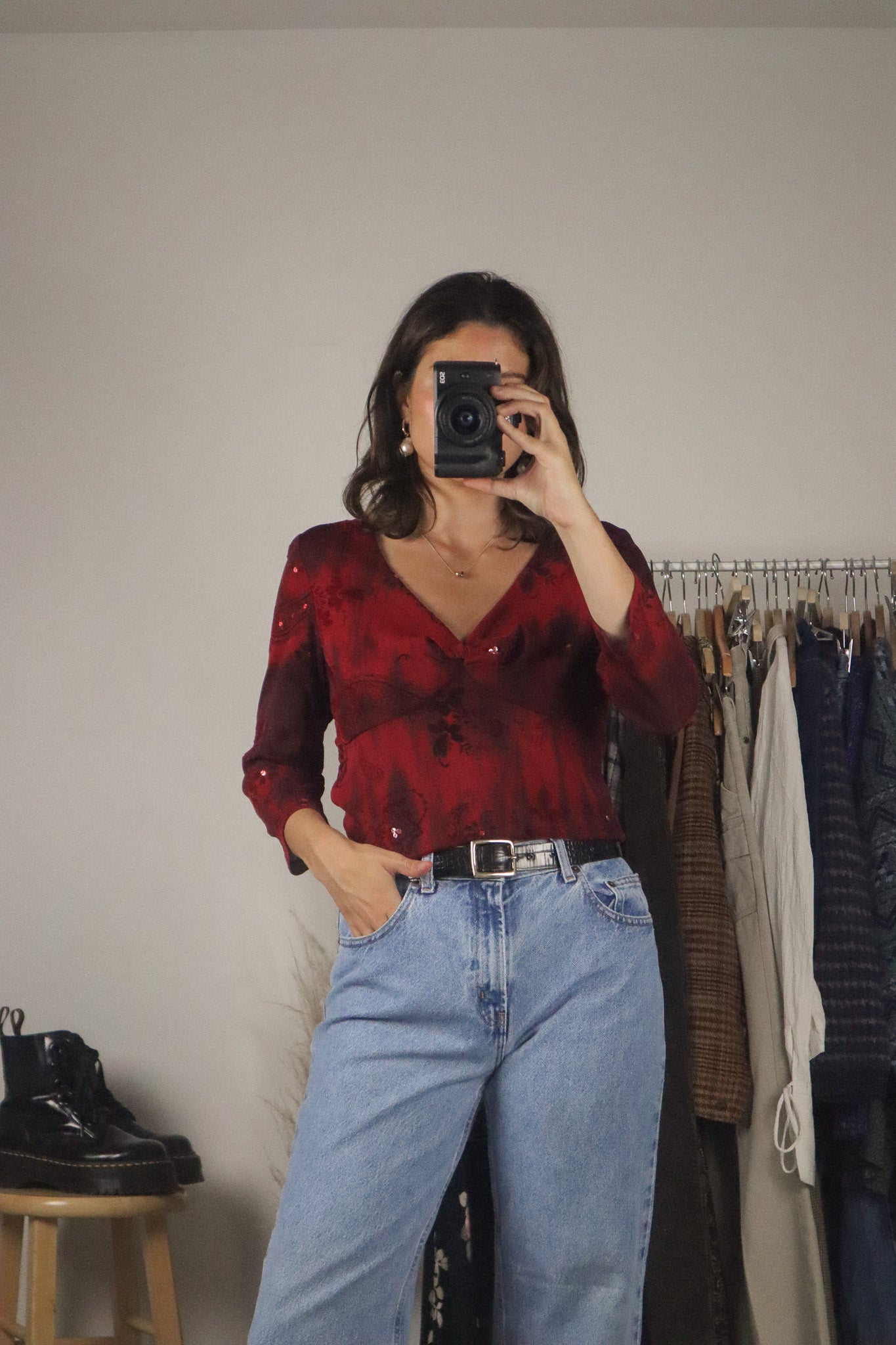 Made in Canada x Vintage x 90s Sequenced Tie-Dye Top (10)