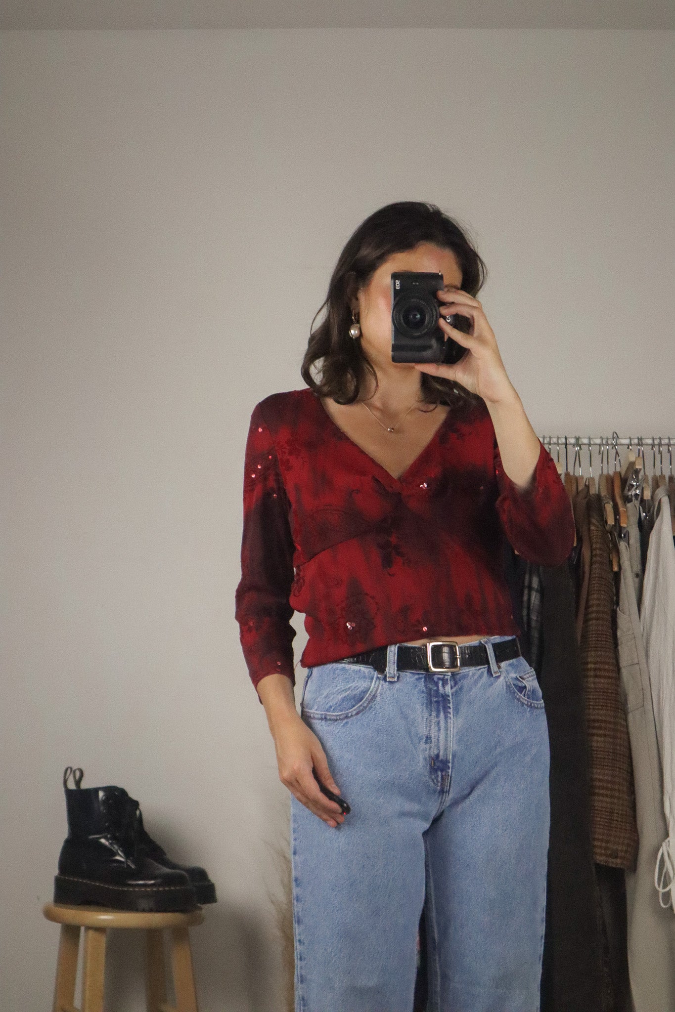 Made in Canada x Vintage x 90s Sequenced Tie-Dye Top (10)