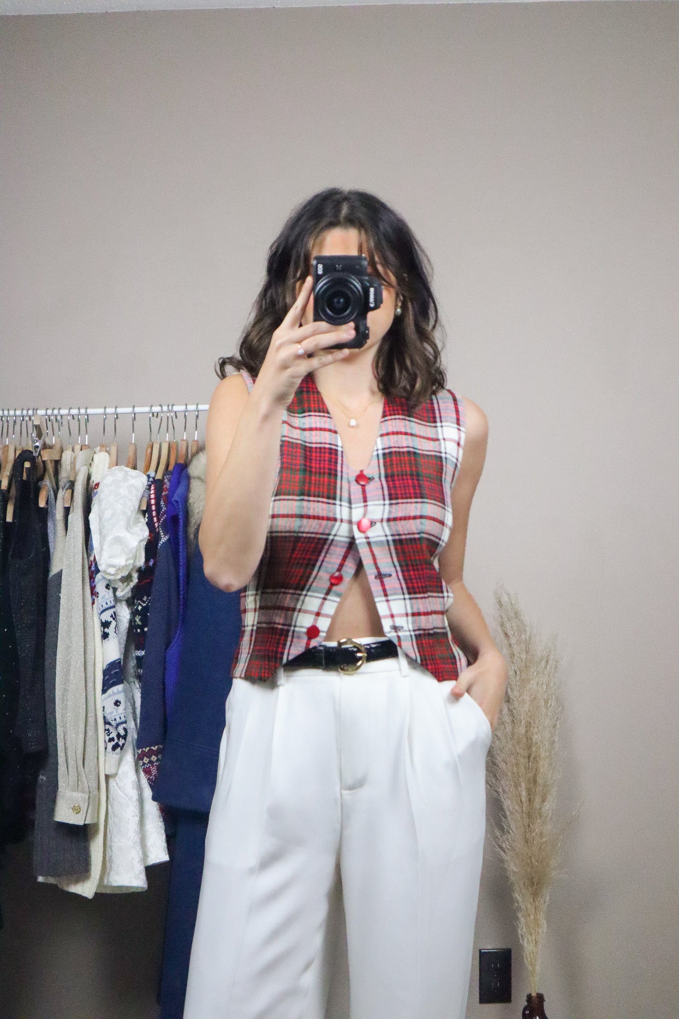 Handmade x Plaid Vest (XS/S)