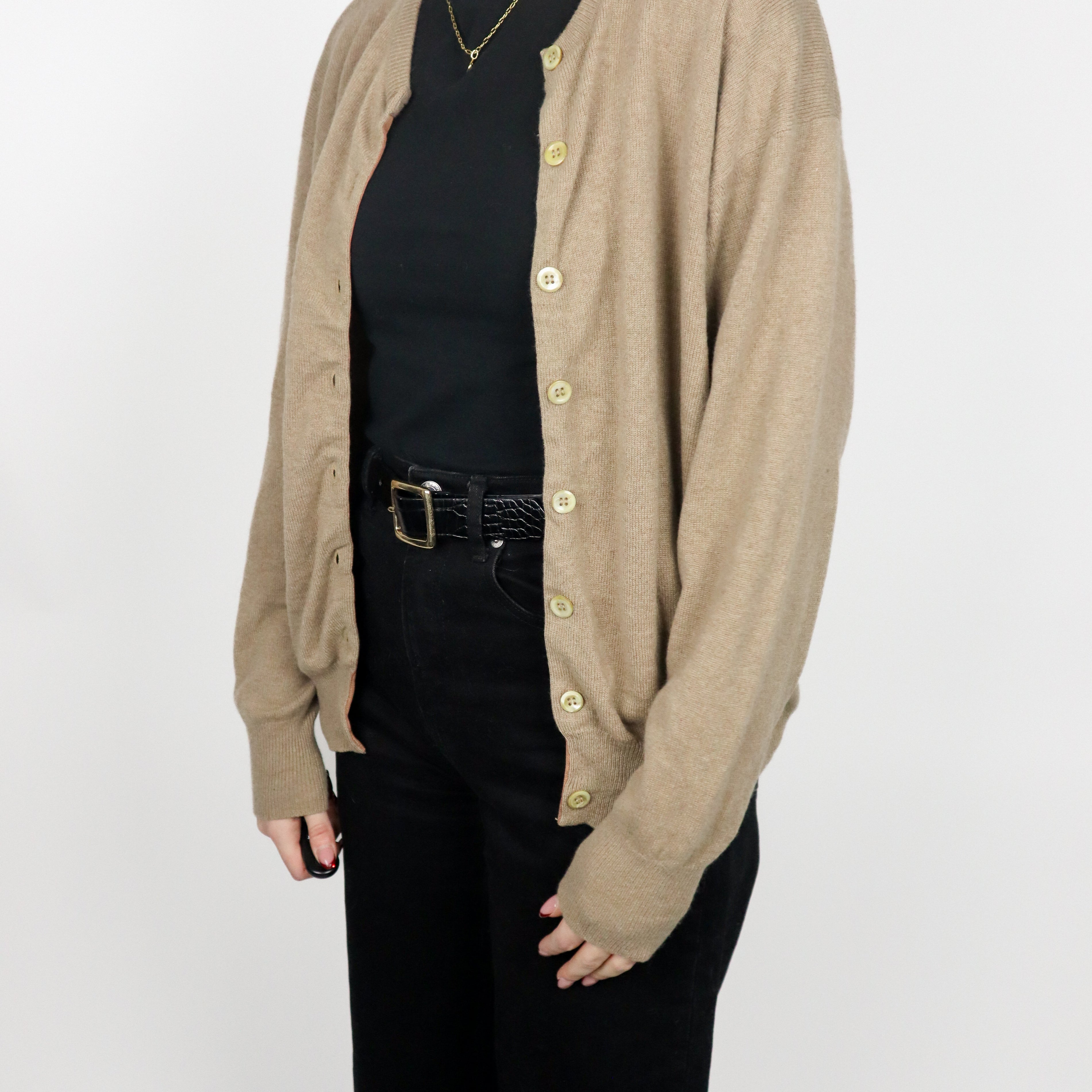 Vintage x Cashmere Cardigan (S)
